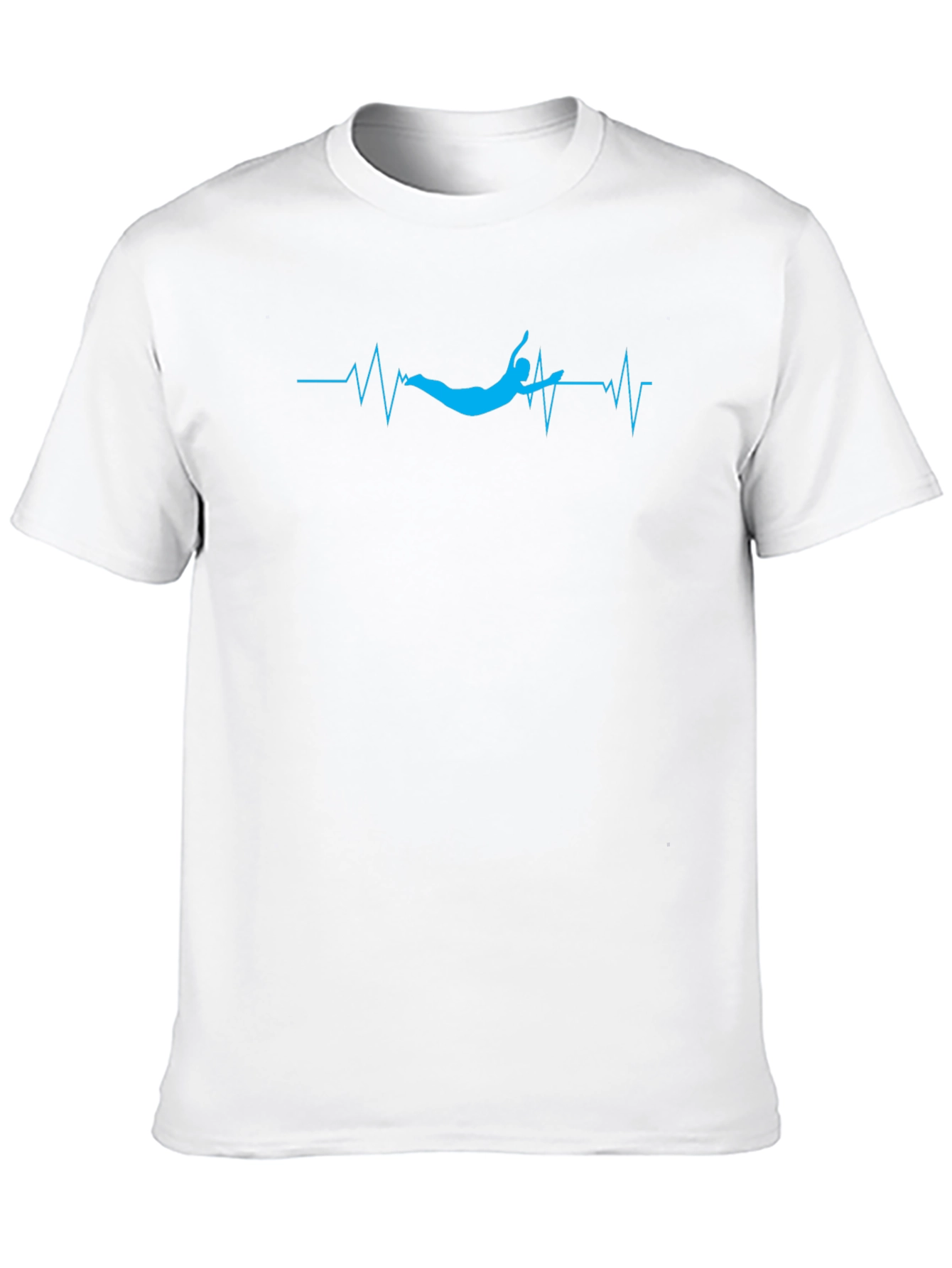 Diver Heartbeat T-Shirt - Black