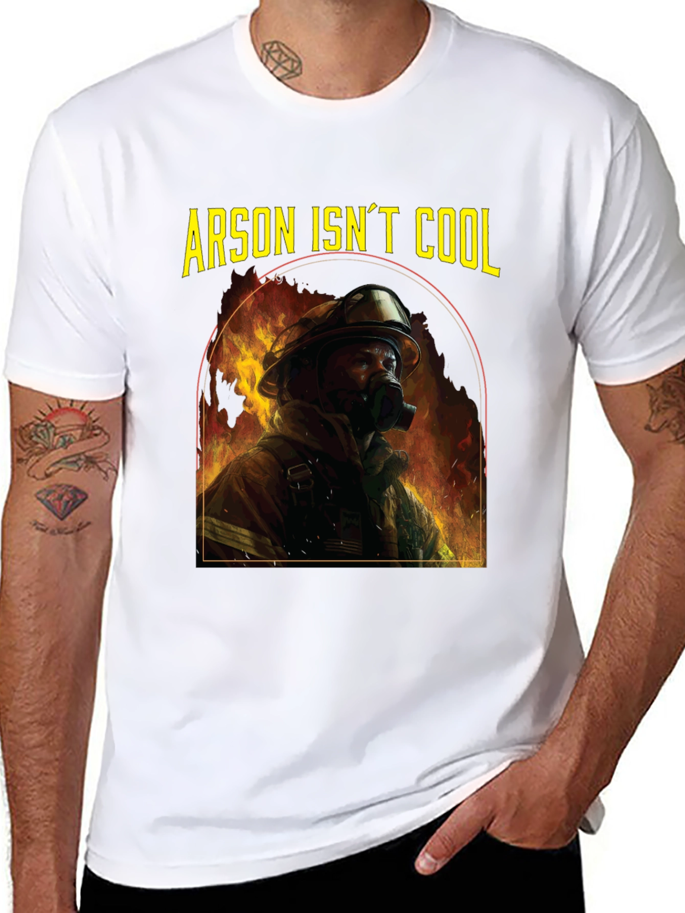 Arson Isnt Cool Firefighter T-Shirt