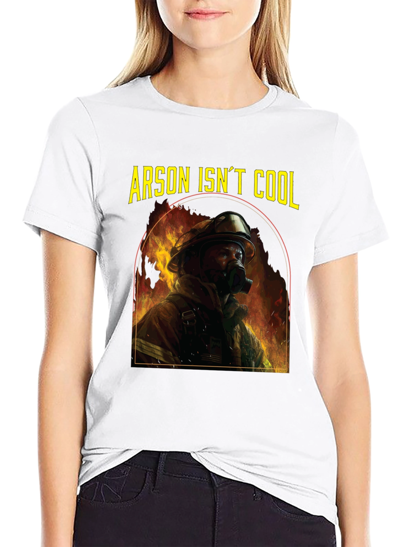 Arson Isnt Cool Firefighter T-Shirt