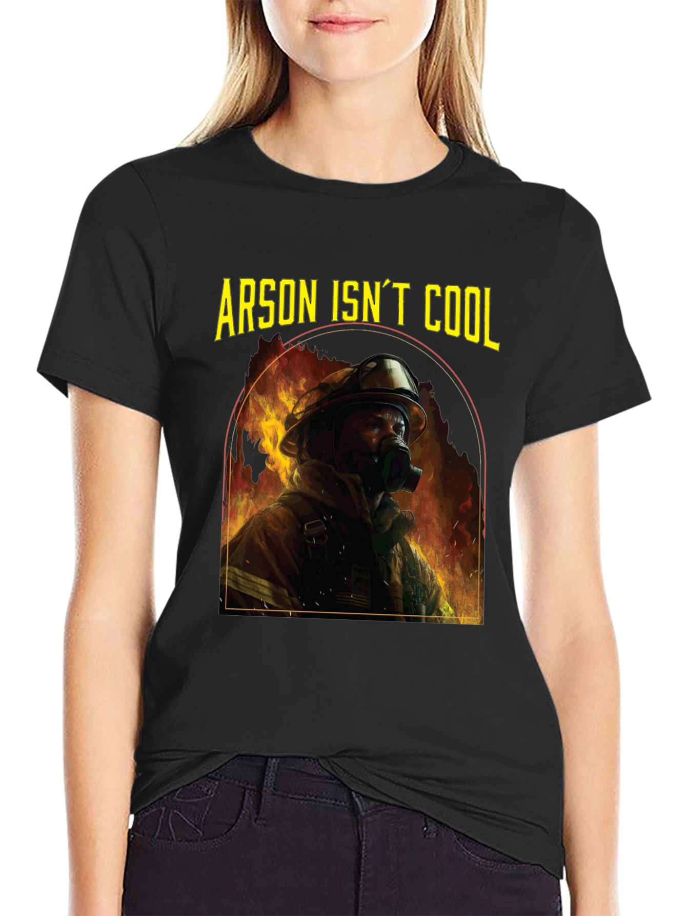 Arson Isnt Cool Firefighter T-Shirt