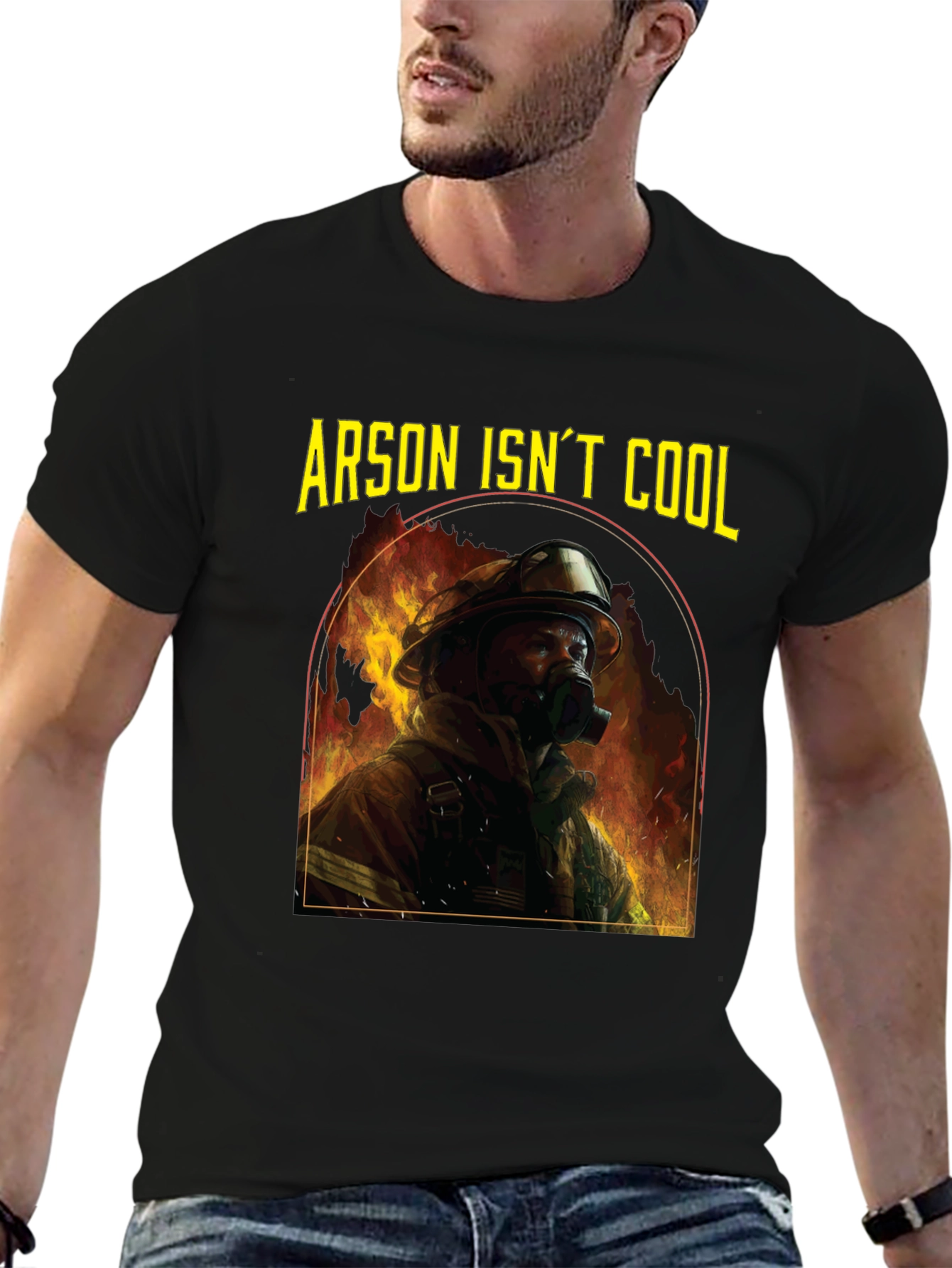 Arson Isnt Cool Firefighter T-Shirt