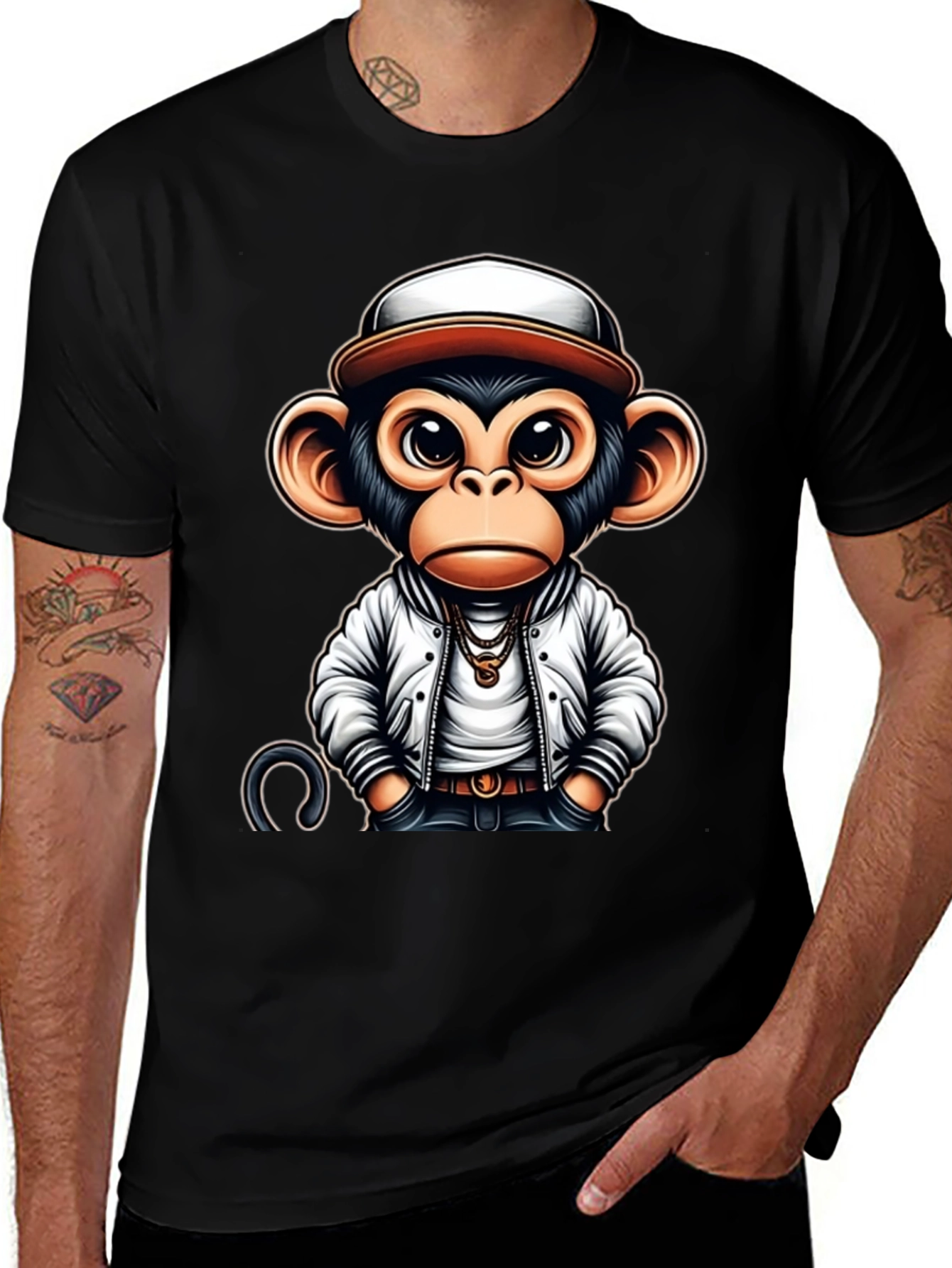 Cool Monkey Graphic Tee - Urban Style
