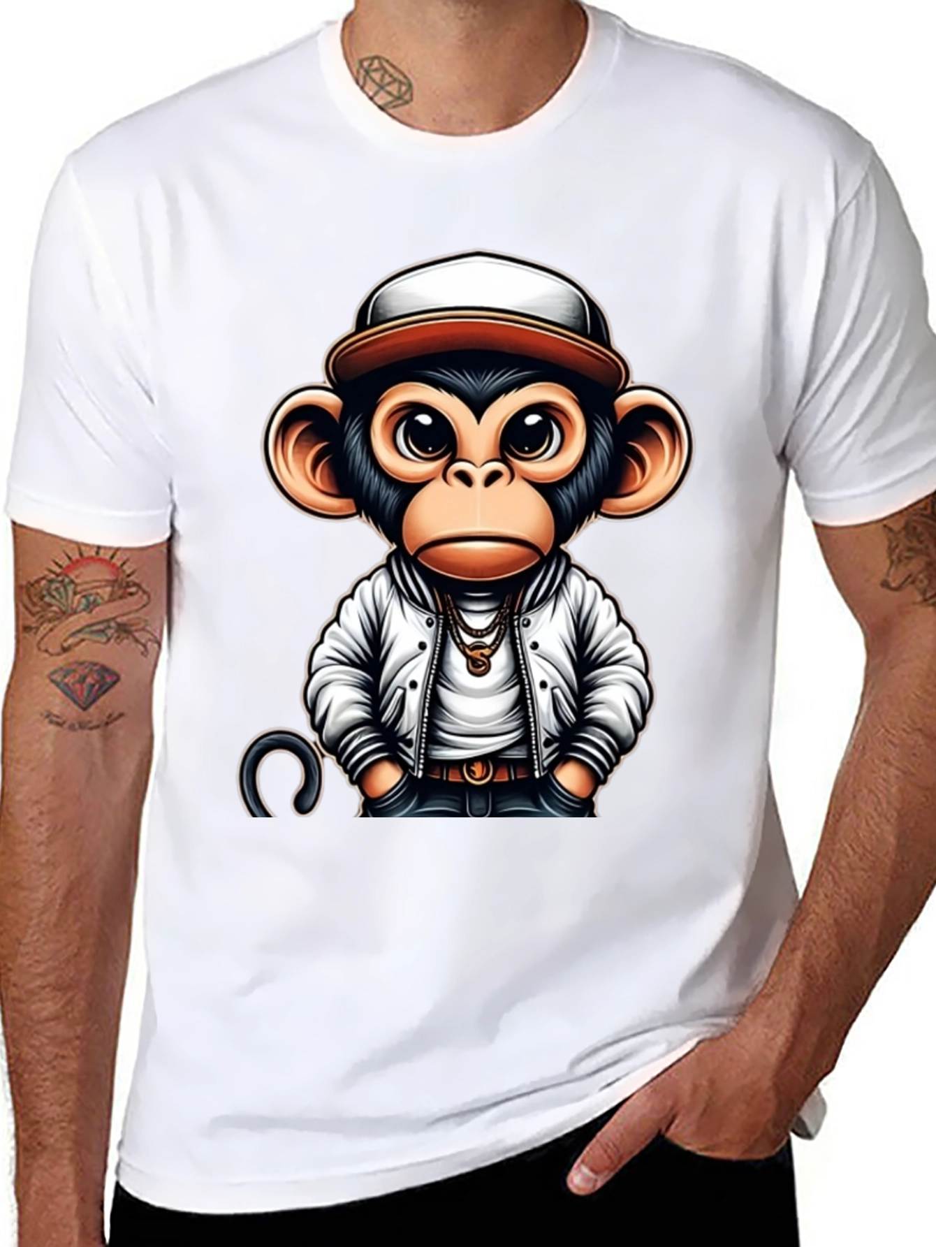 Cool Monkey Graphic Tee - Urban Style