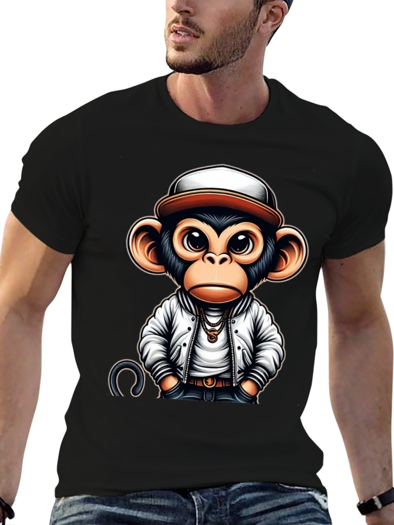 Cool Monkey Graphic Tee - Urban Style