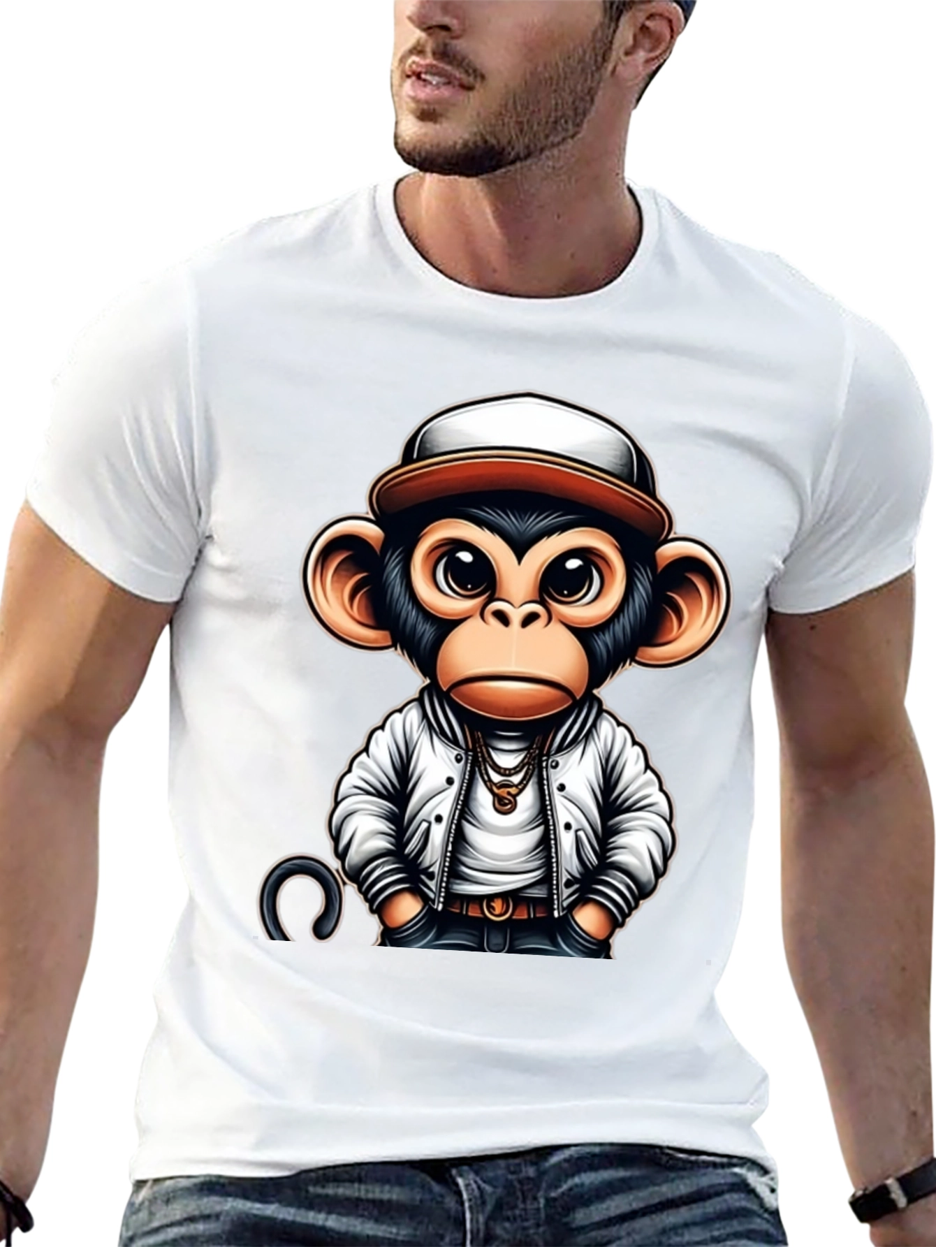 Cool Monkey Graphic Tee - Urban Style