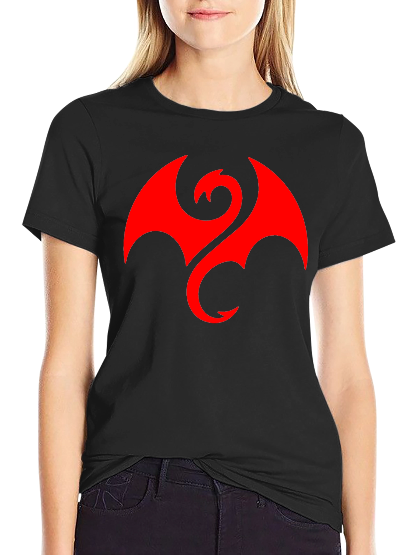 Iron Fist Dragon Logo Black T-Shirt