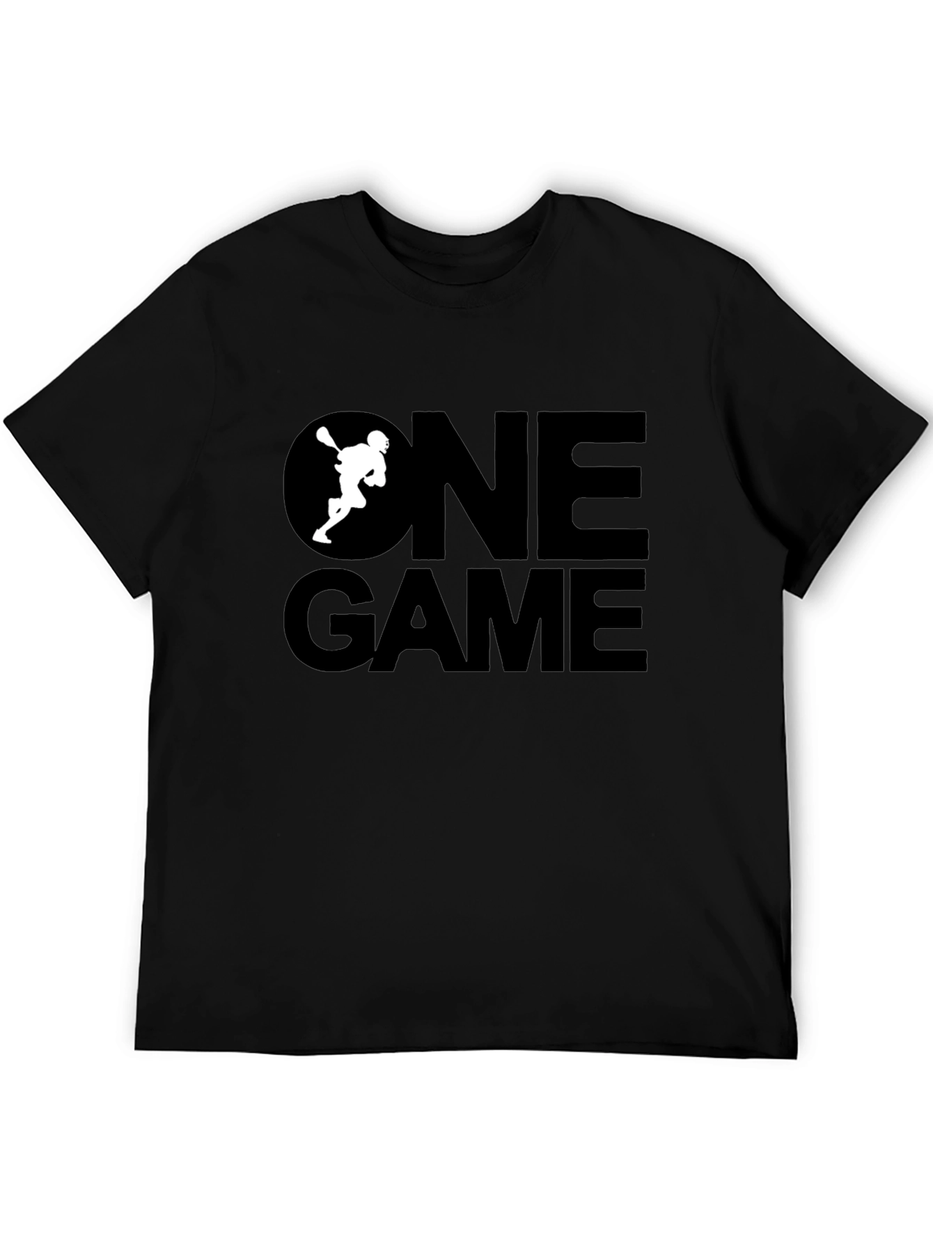 One Game Lacrosse Graphic Tee - Black