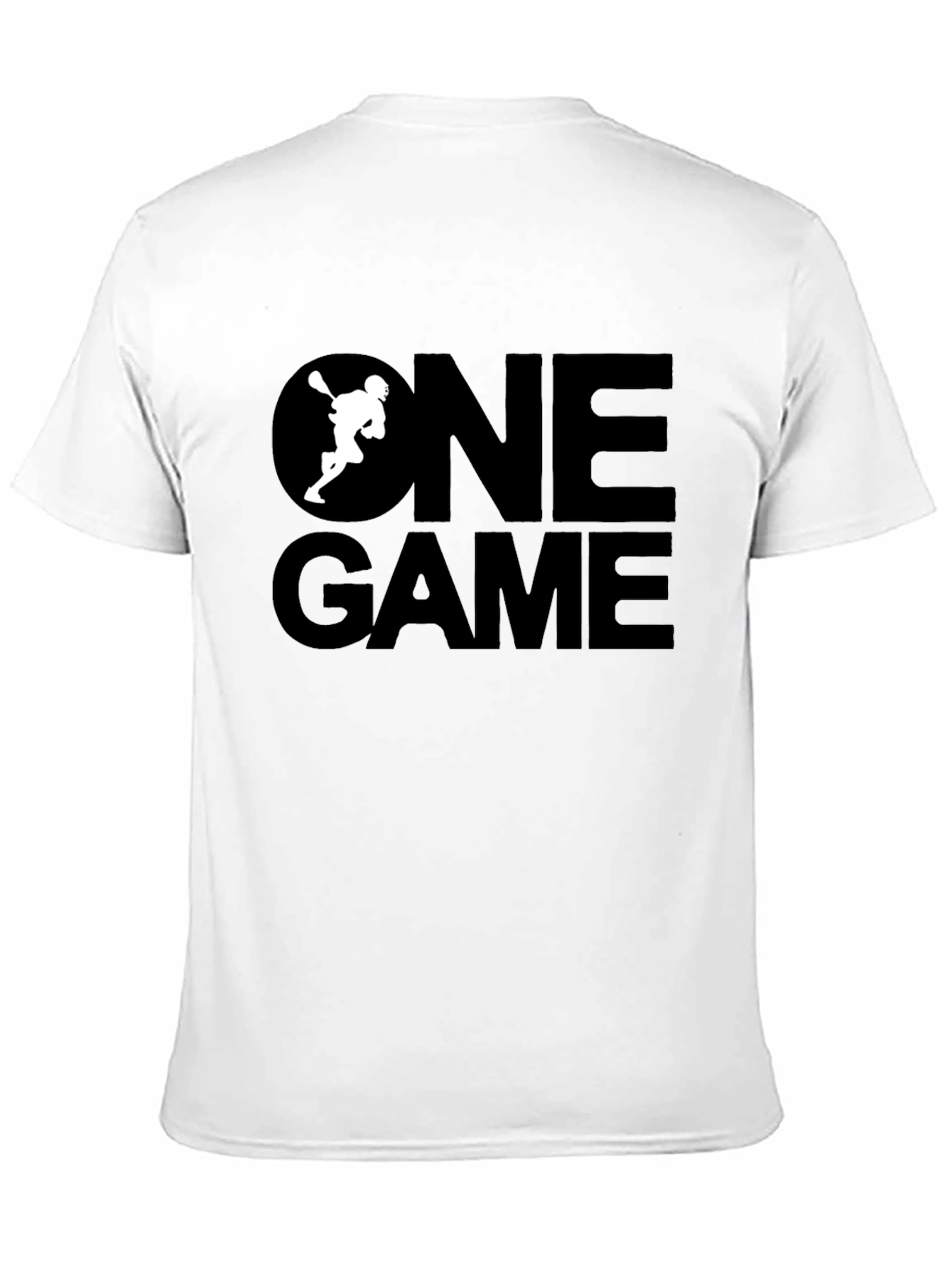 One Game Lacrosse Graphic Tee - Black