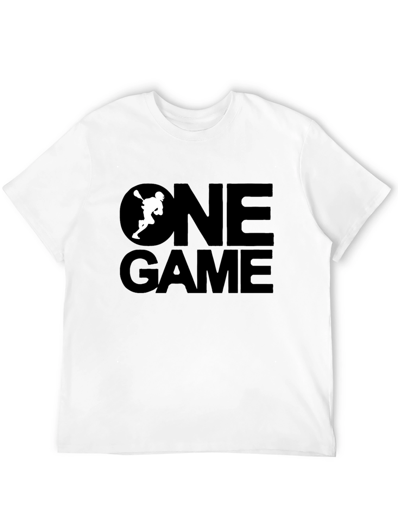 One Game Lacrosse Graphic Tee - Black