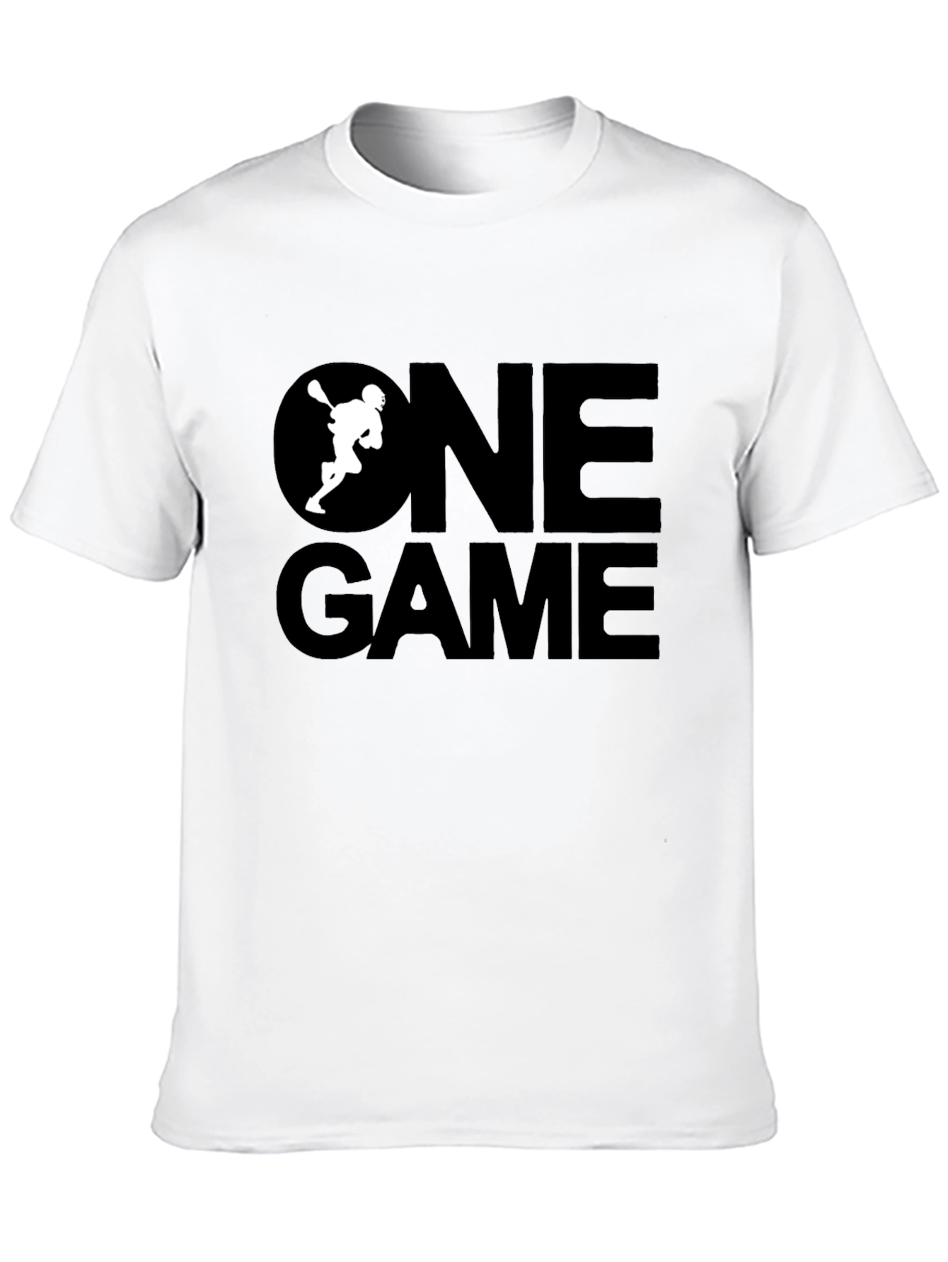 One Game Lacrosse Graphic Tee - Black