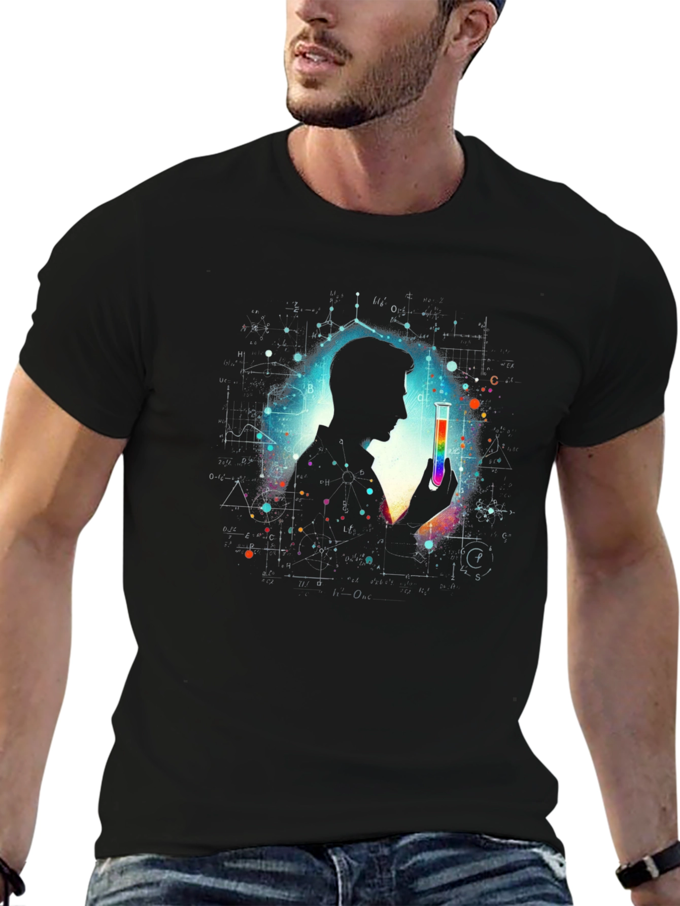 Science Enthusiast Black T-Shirt
