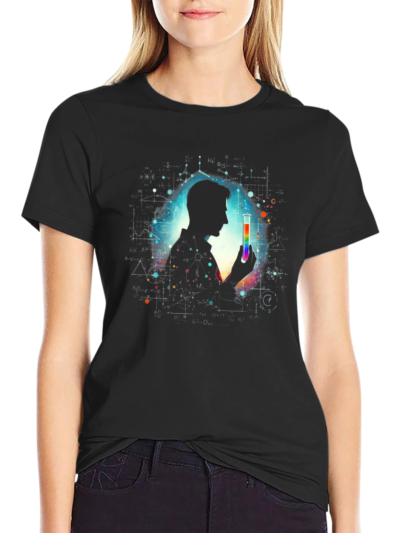 Science Enthusiast Black T-Shirt