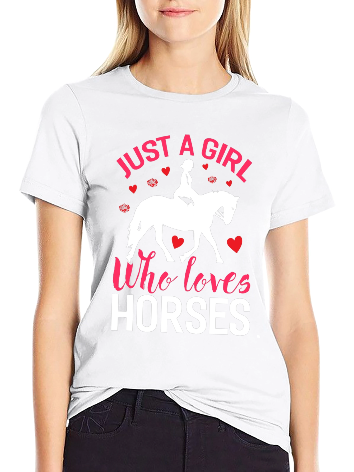 Just a Girl Who Loves Horses T-Shirt