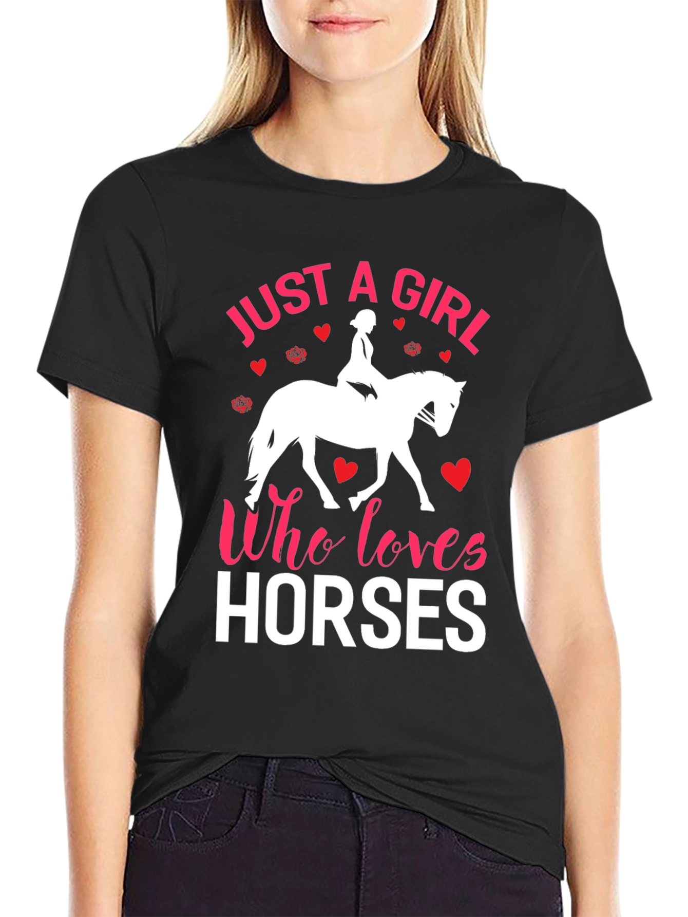 Just a Girl Who Loves Horses T-Shirt
