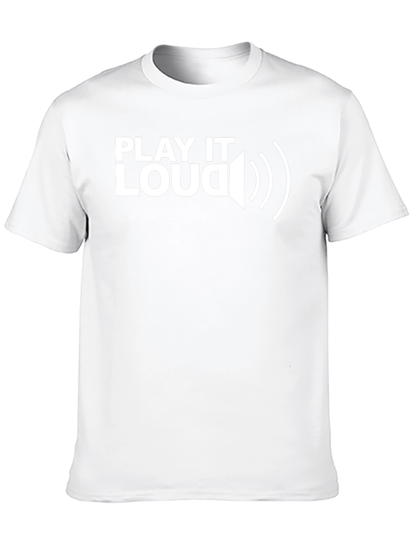 Play It Loud Graphic Tee - Black Cotton T-Shirt