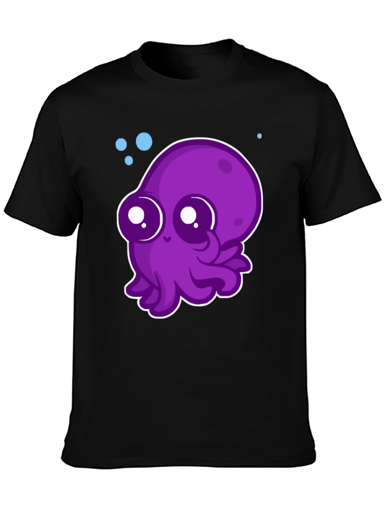 Cute Purple Octopus Graphic Tee