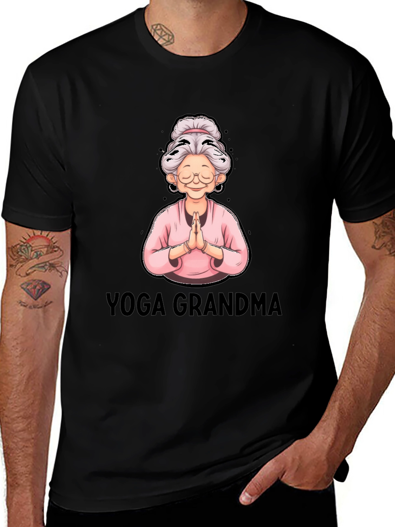 Yoga Grandma Graphic T-Shirt