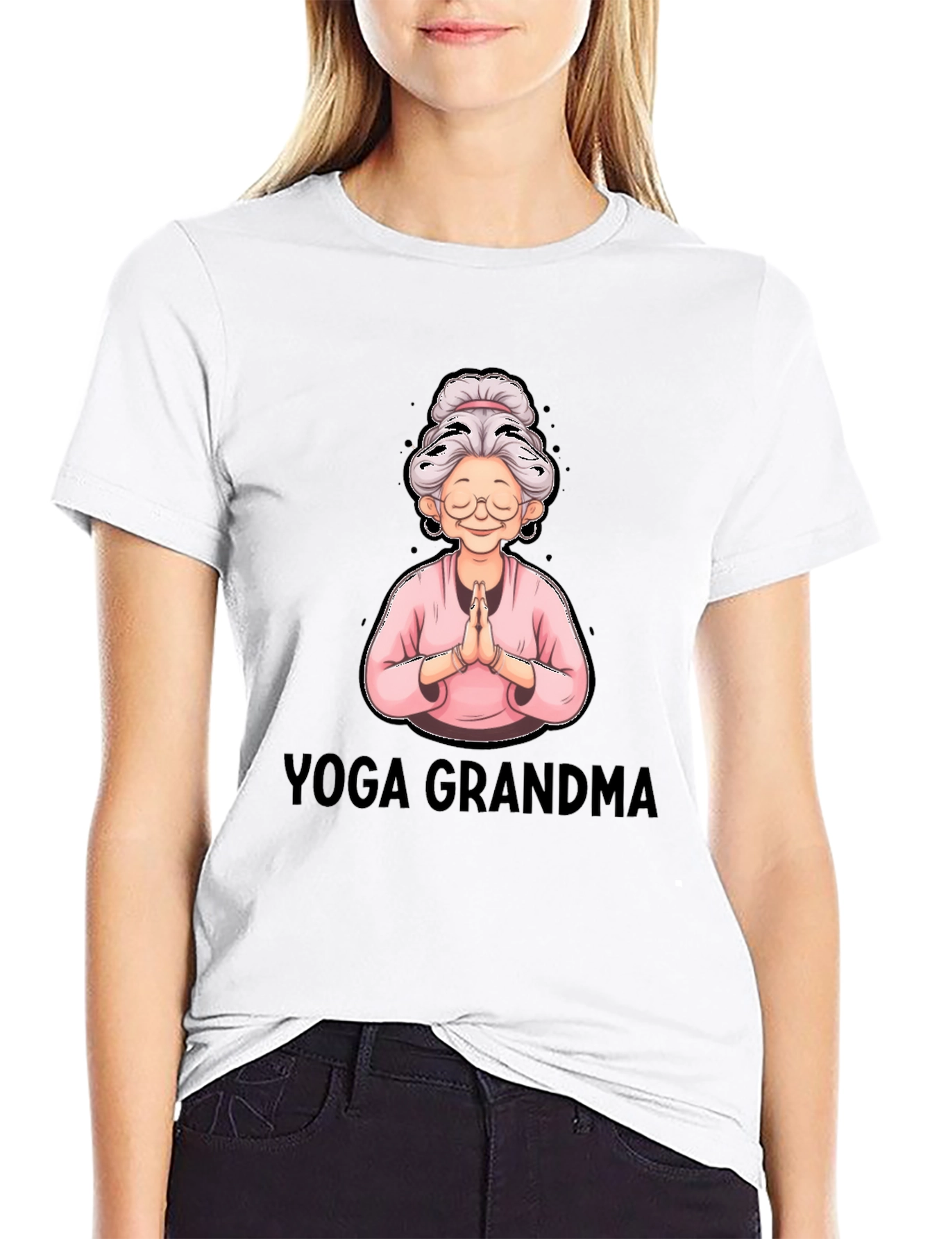 Yoga Grandma Graphic T-Shirt