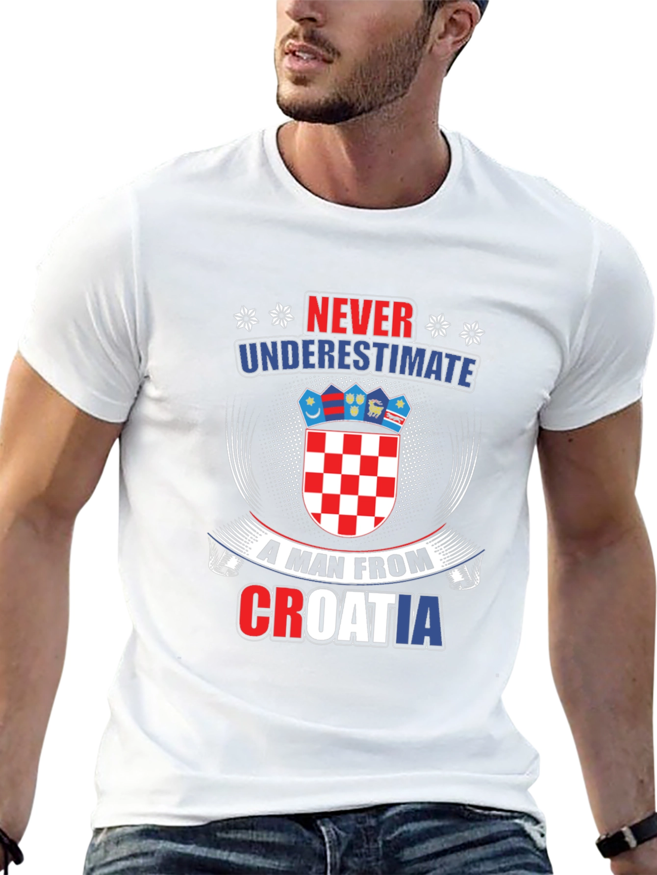 Never Underestimate Croatian Man T-Shirt