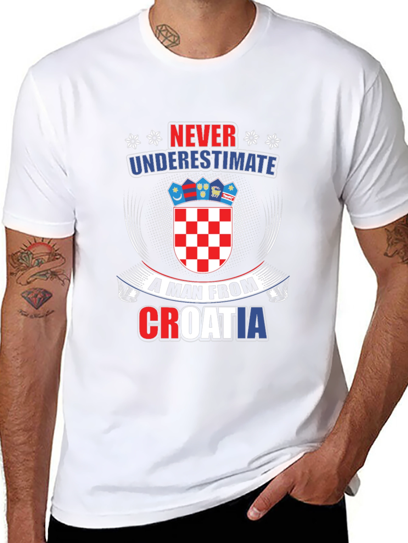 Never Underestimate Croatian Man T-Shirt