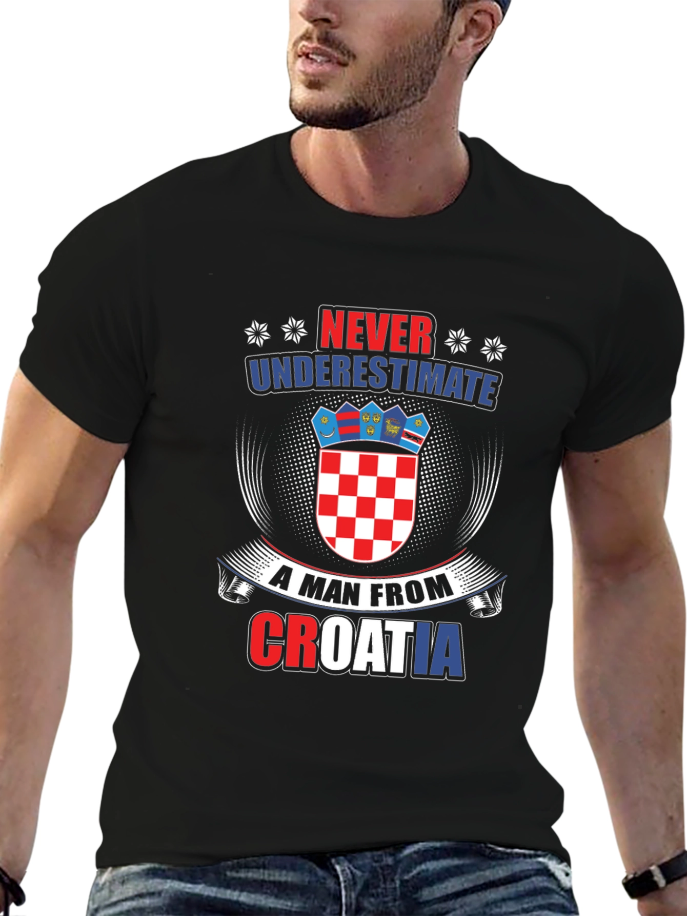 Never Underestimate Croatian Man T-Shirt