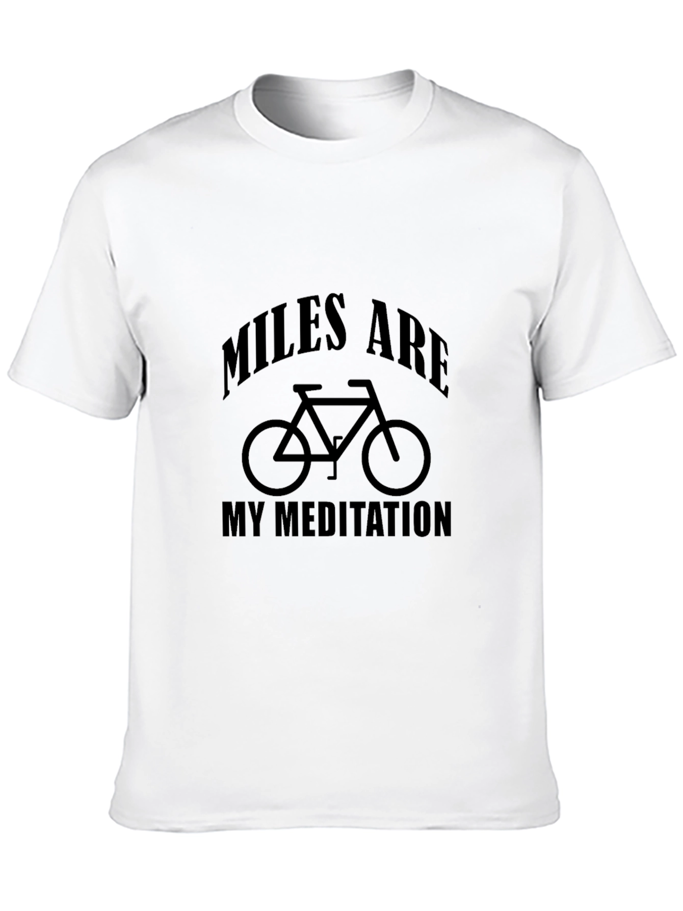 Miles Are My Meditation Black T-Shirt