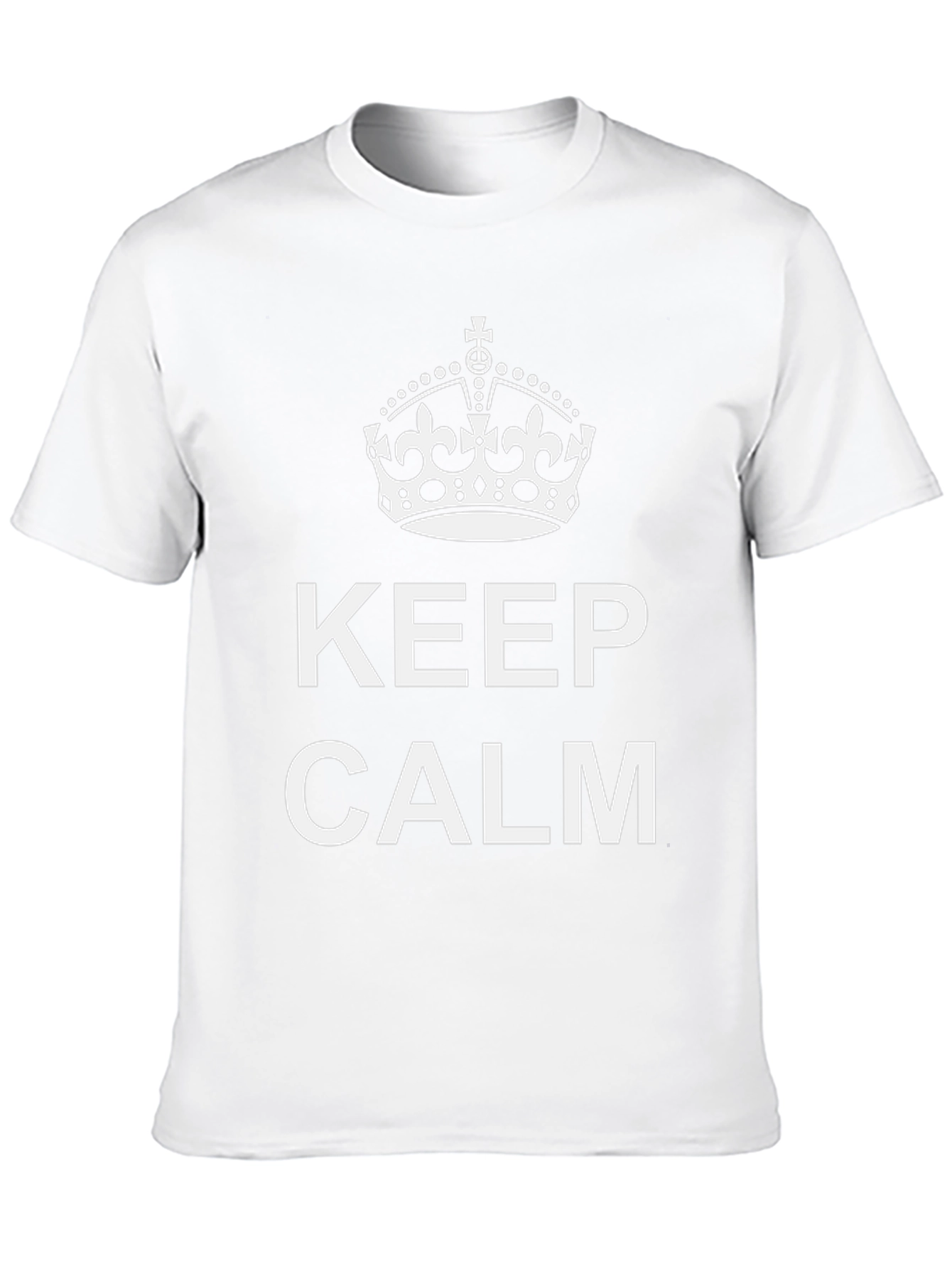 Keep Calm Graphic Tee - Black Cotton Blend