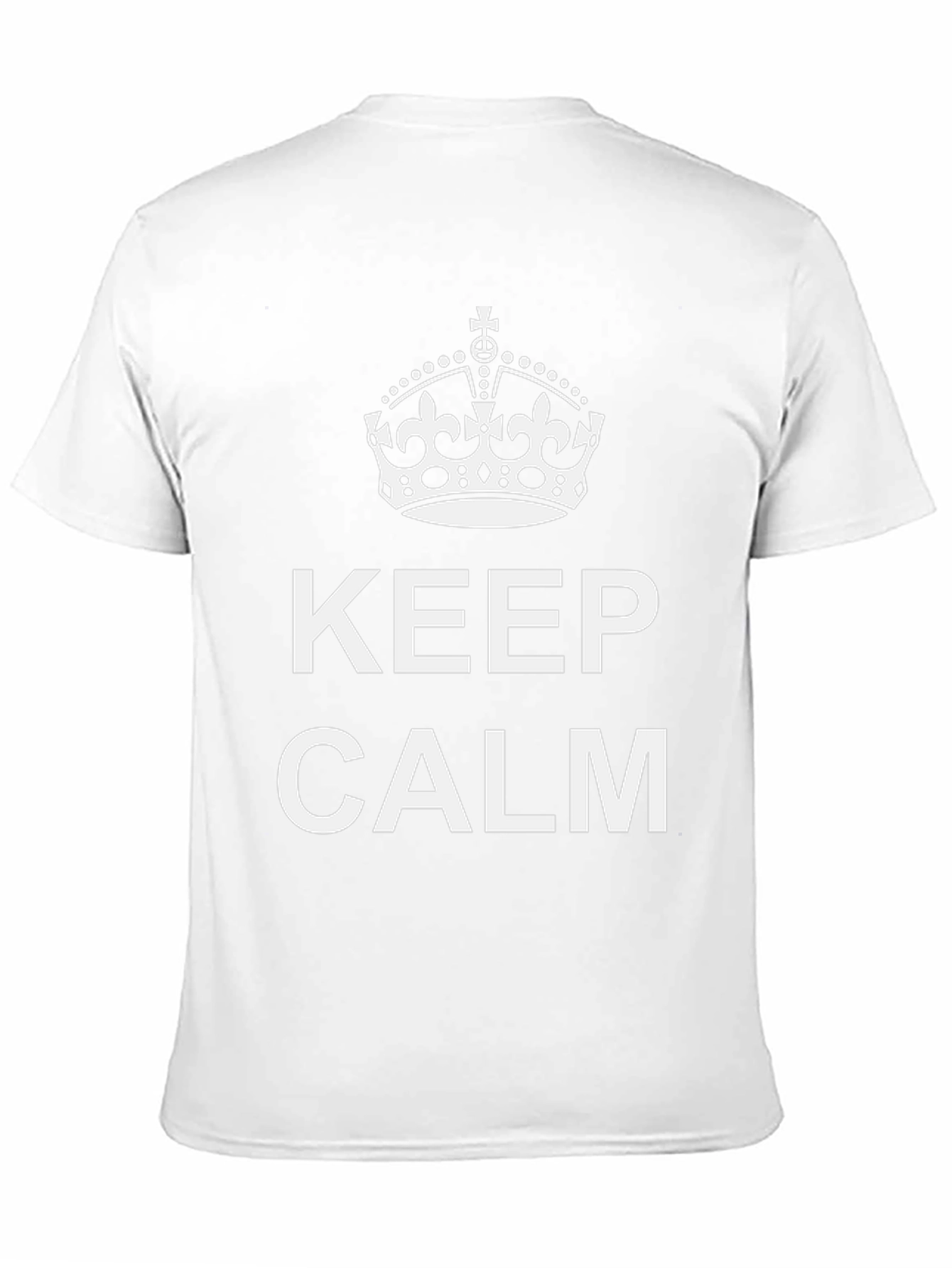 Keep Calm Graphic Tee - Black Cotton Blend