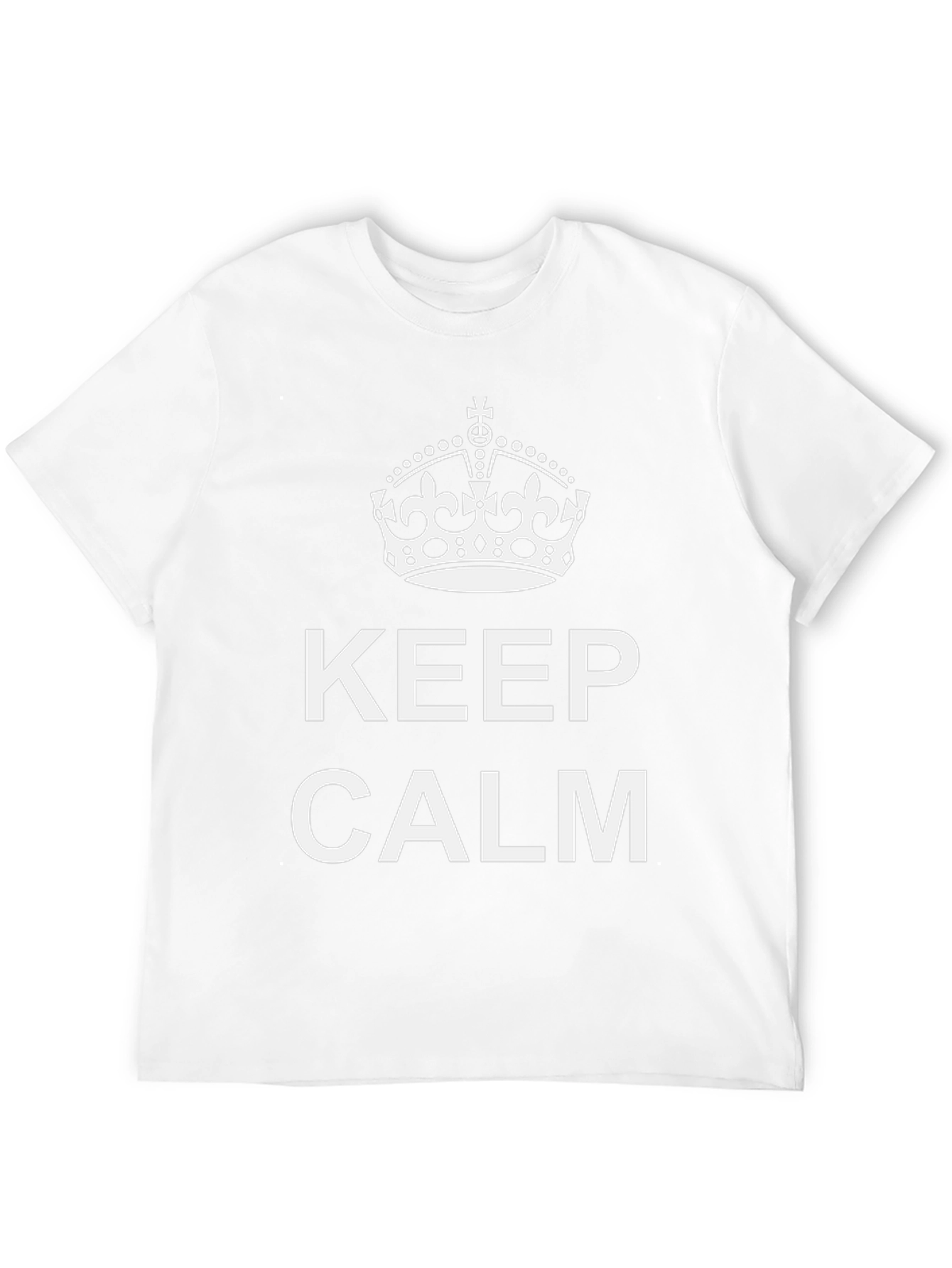 Keep Calm Graphic Tee - Black Cotton Blend