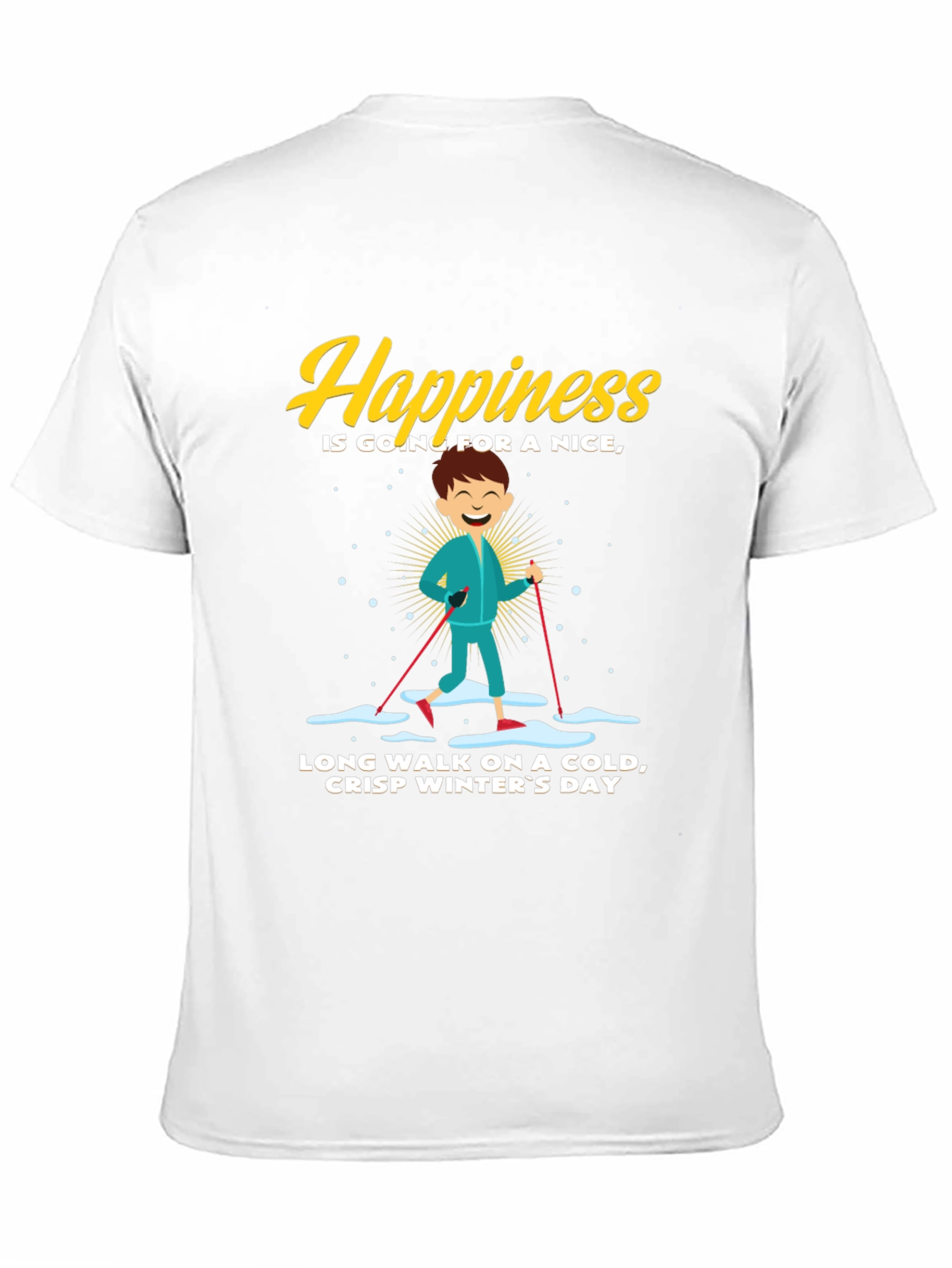 Happiness Winter Walk Graphic Tee