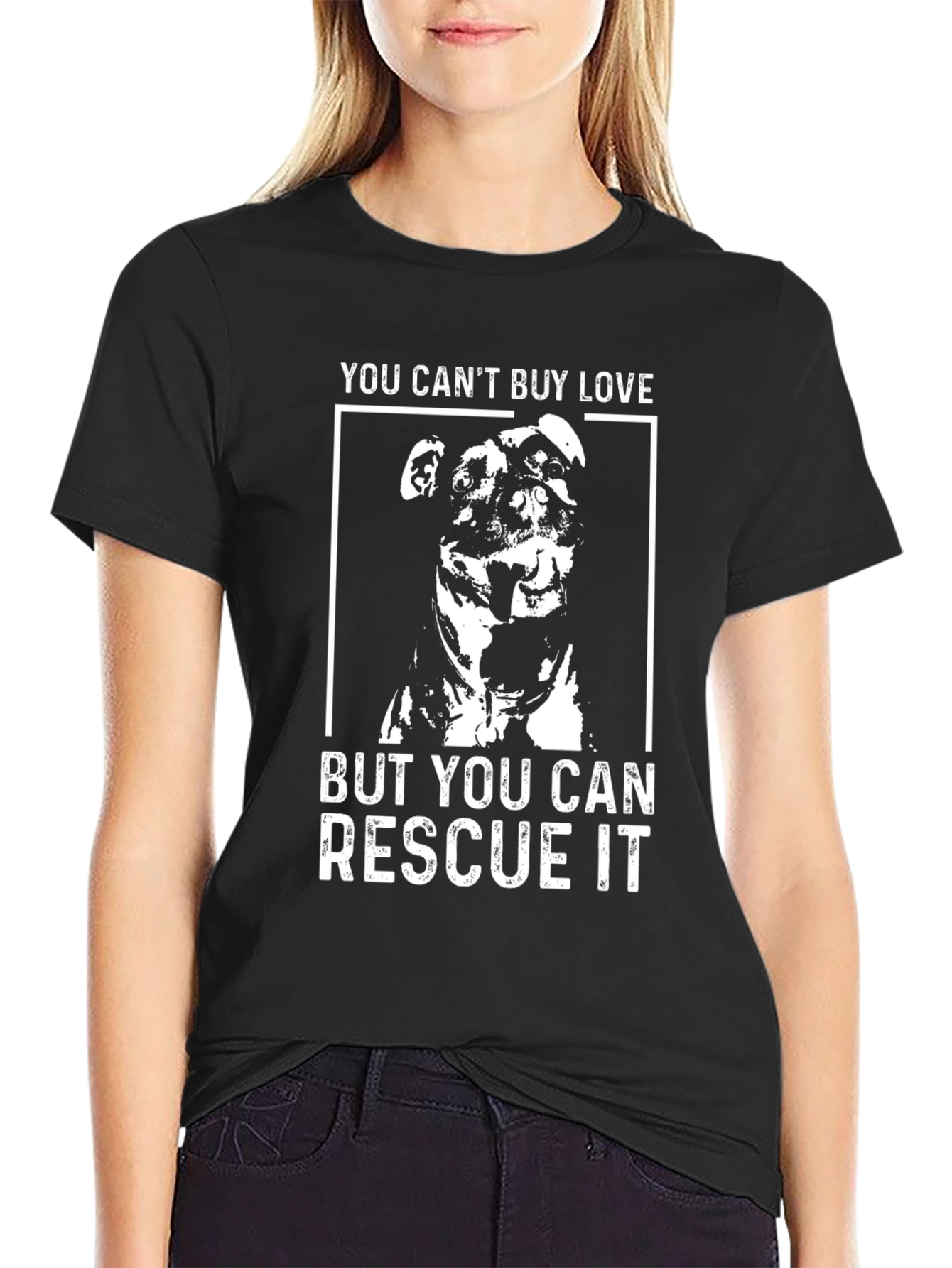 Rescue Dog Tee: You Cant Buy Love T-Shirt