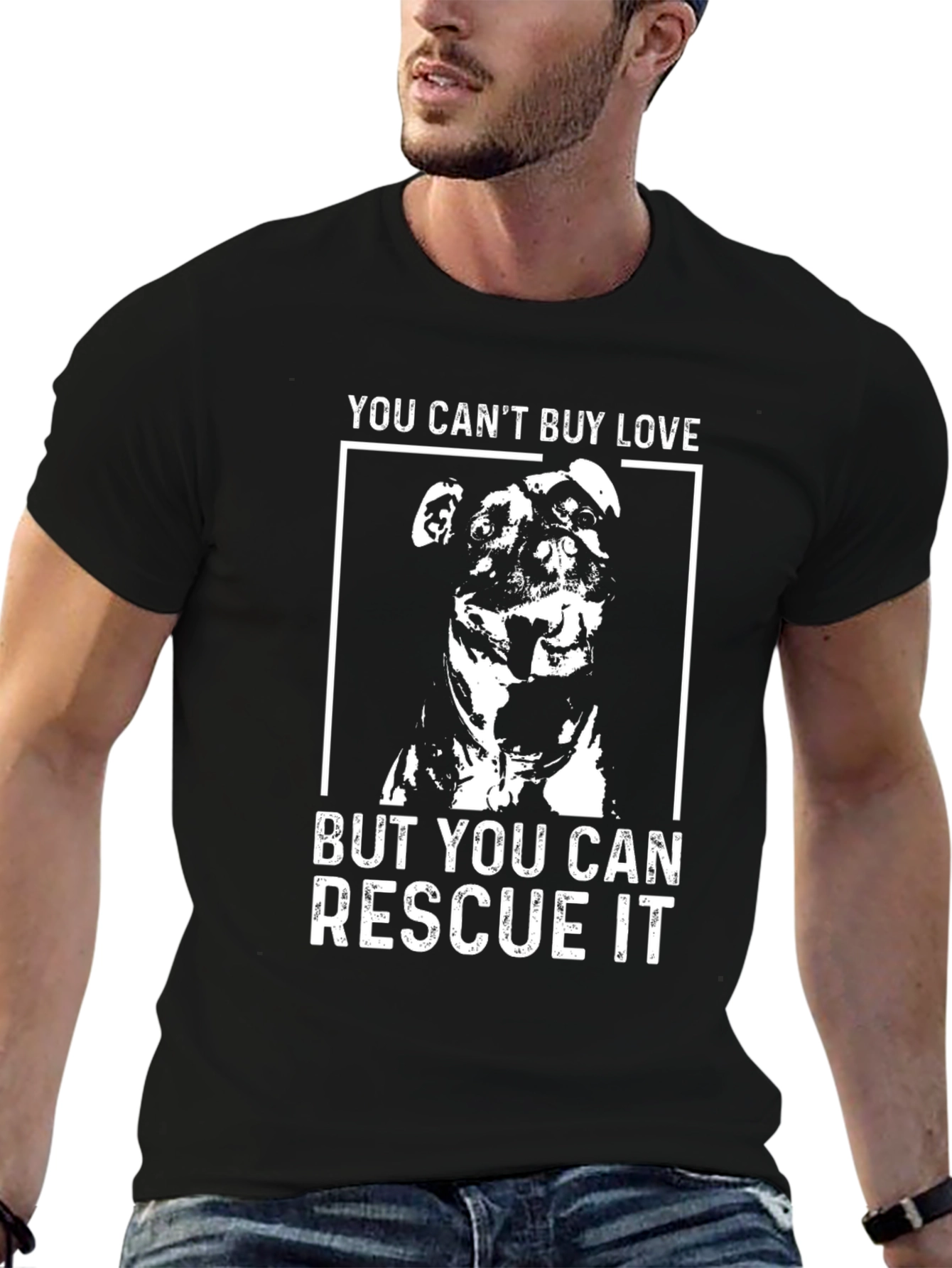 Rescue Dog Tee: You Cant Buy Love T-Shirt