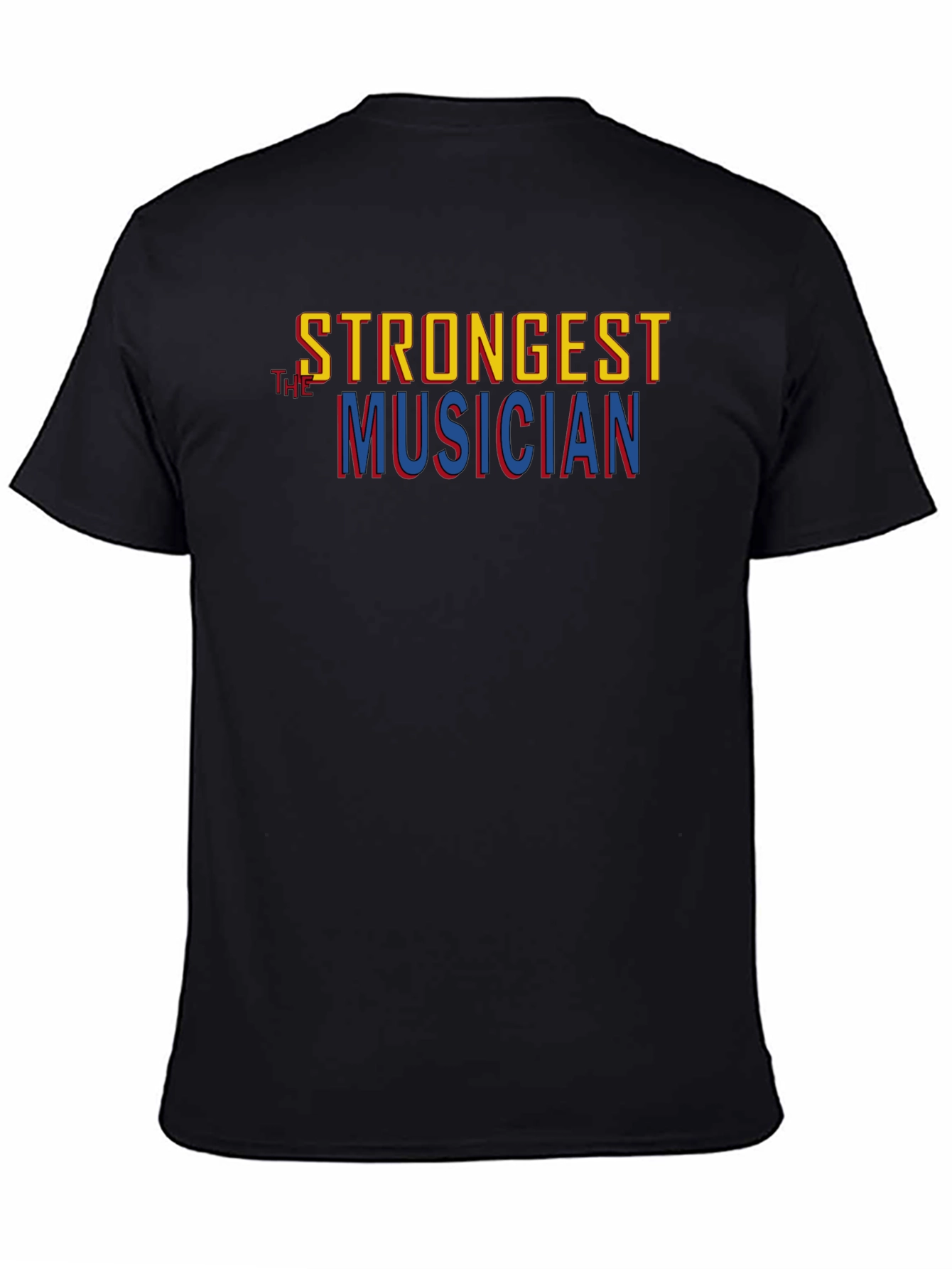 Strongest Musician Graphic Tee - Stylish Black T-Shirt