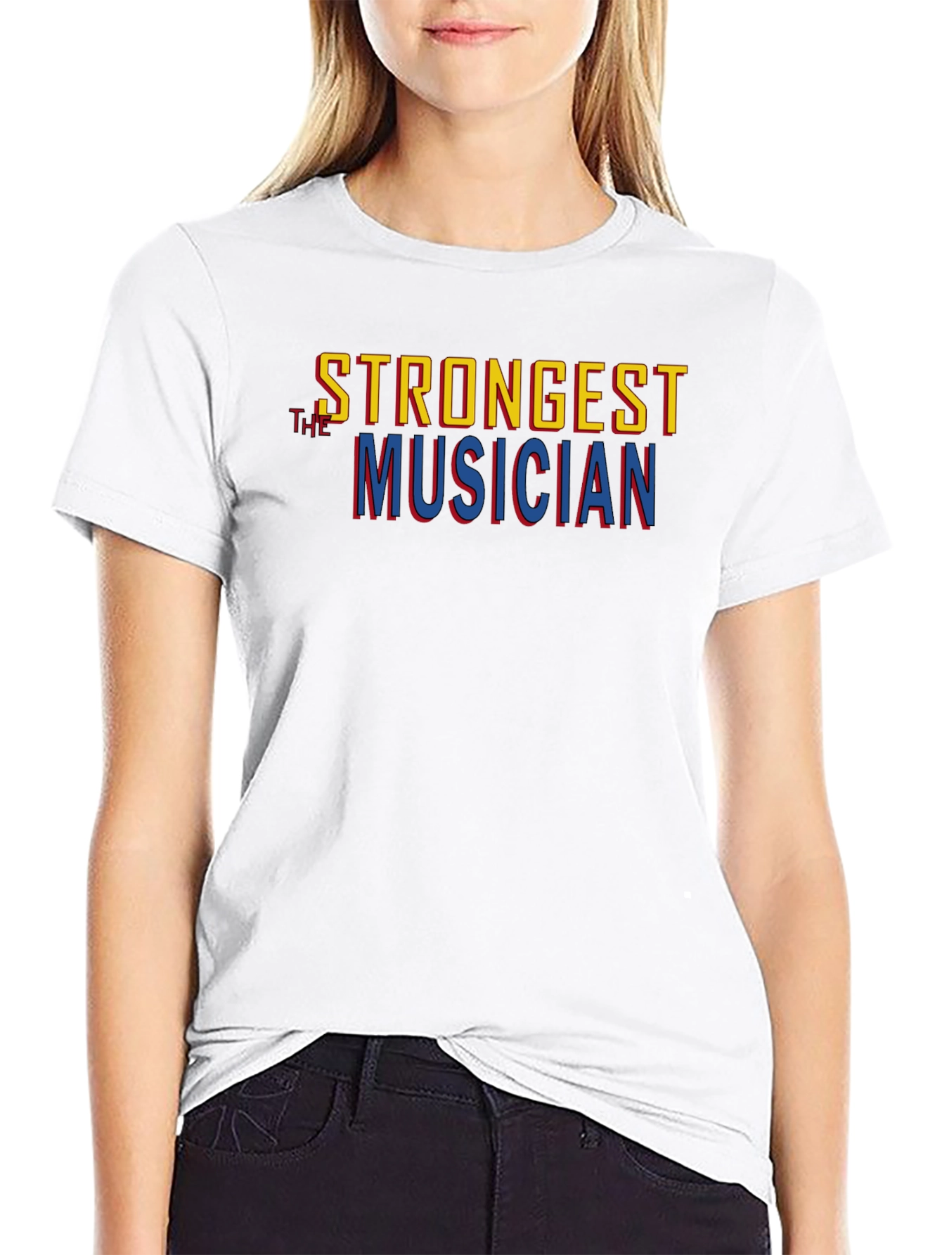 Strongest Musician Graphic Tee - Stylish Black T-Shirt
