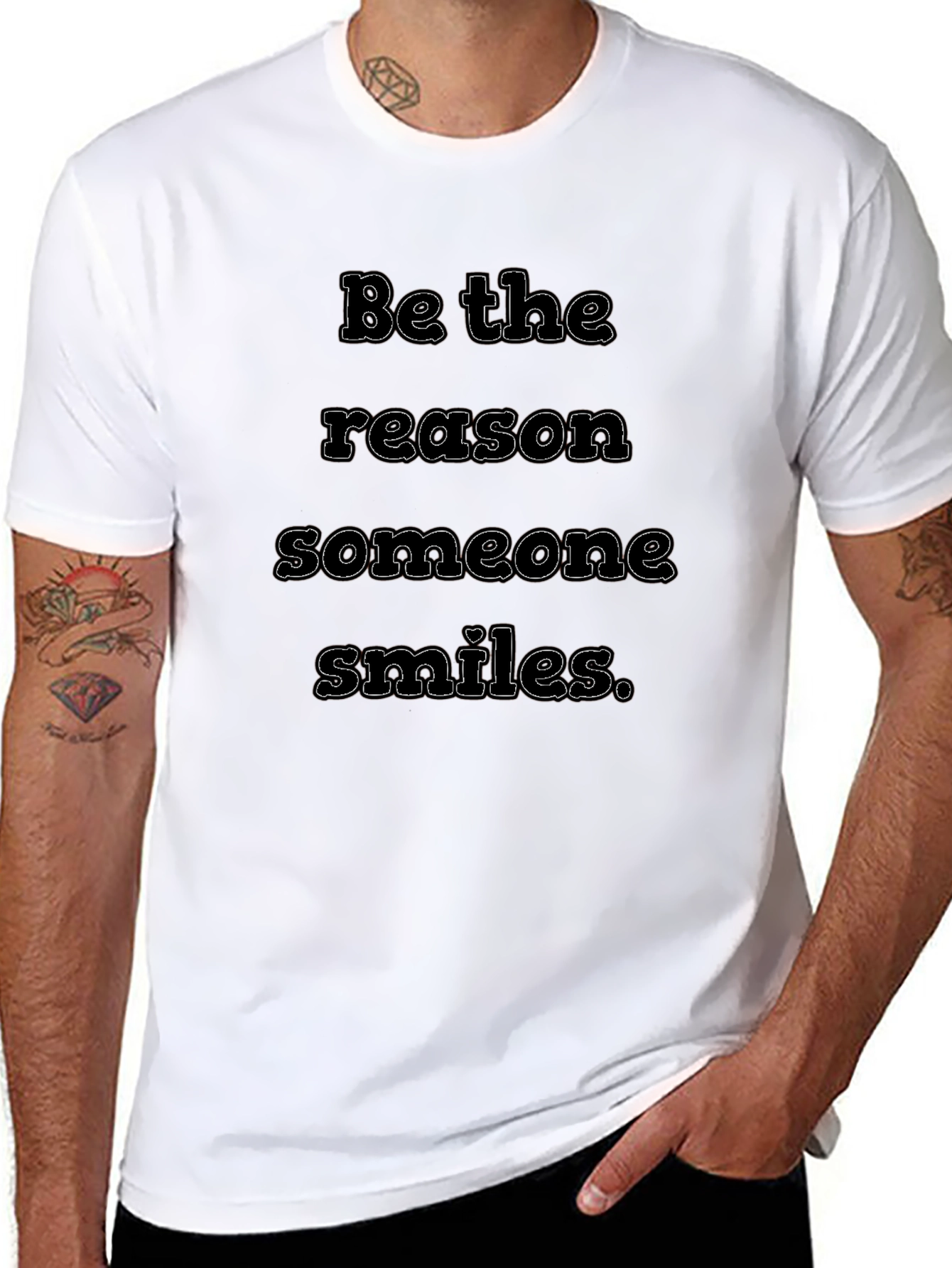 Inspirational Quote T-Shirt - Be The Reason Someone Smiles