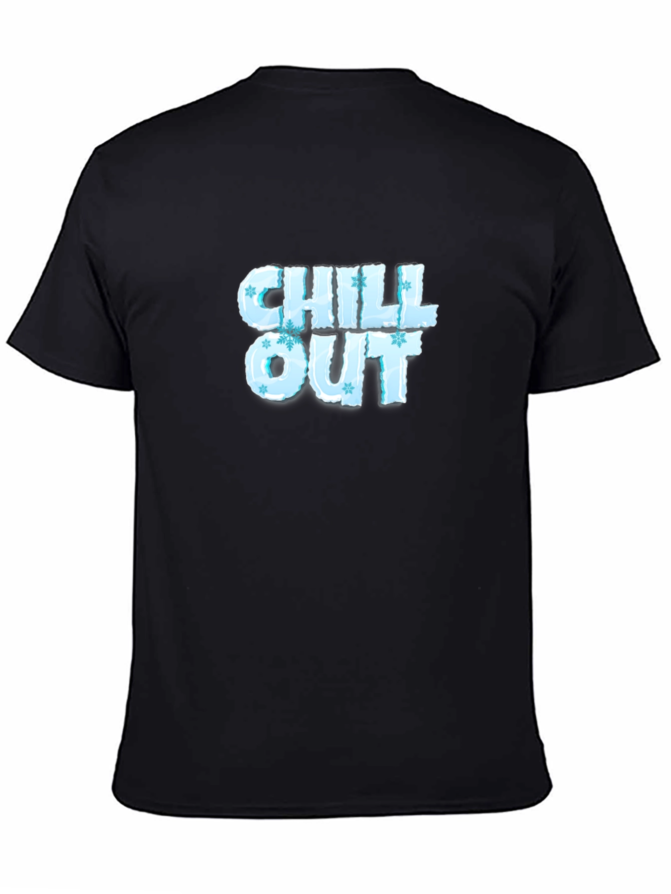 Chill Out Ice Lettering Black T-Shirt