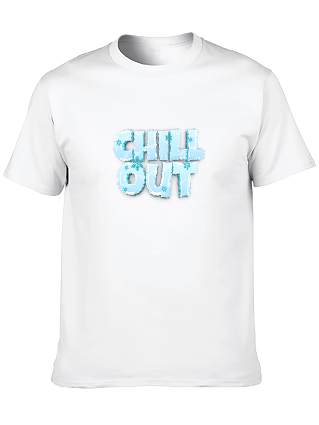 Chill Out Ice Lettering Black T-Shirt
