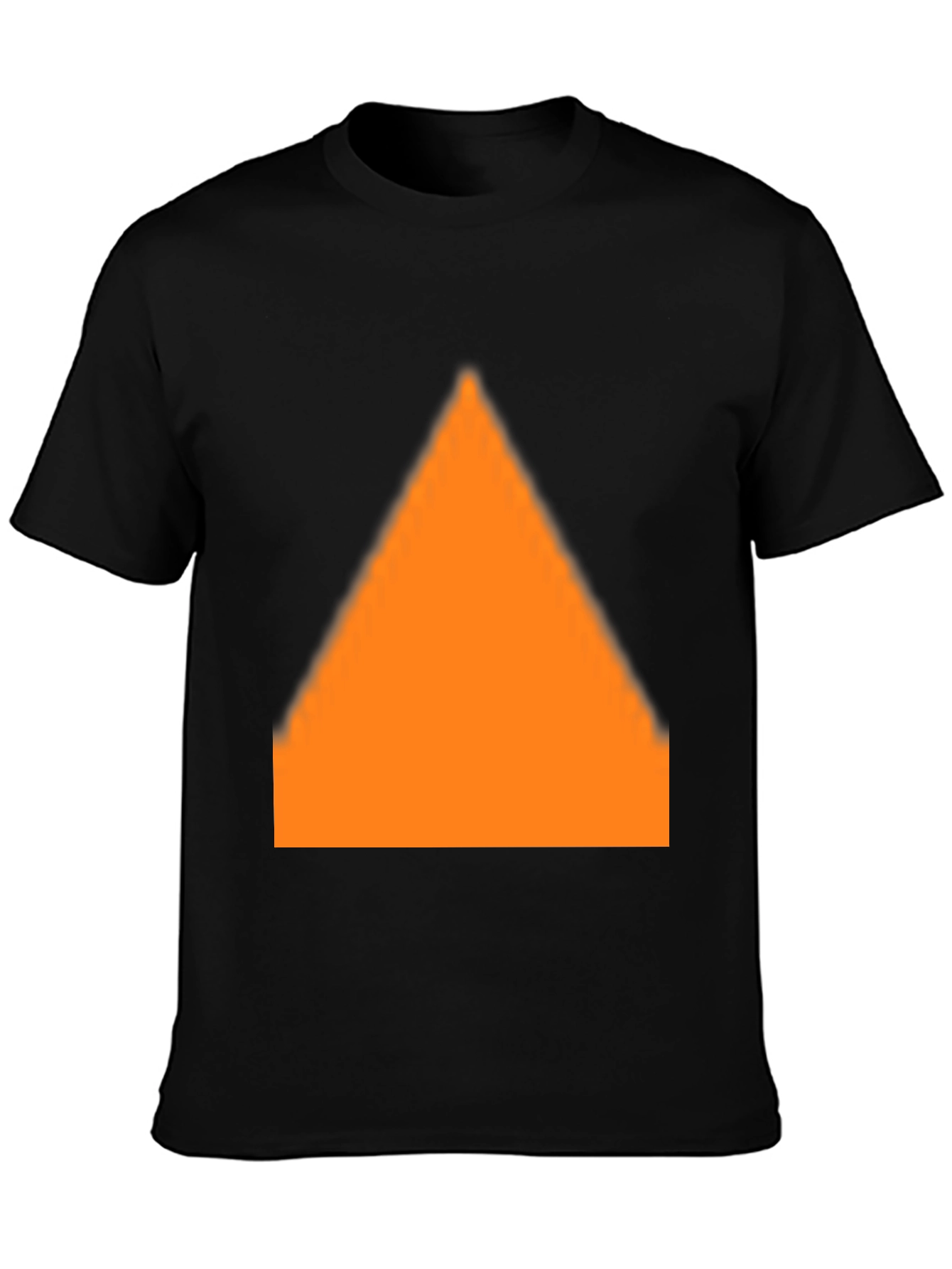 Bold Triangle Graphic Black T-Shirt