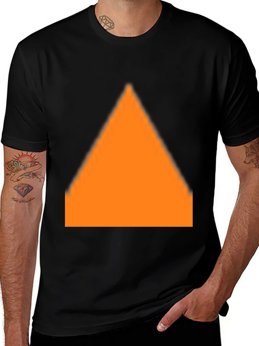 Bold Triangle Graphic Black T-Shirt