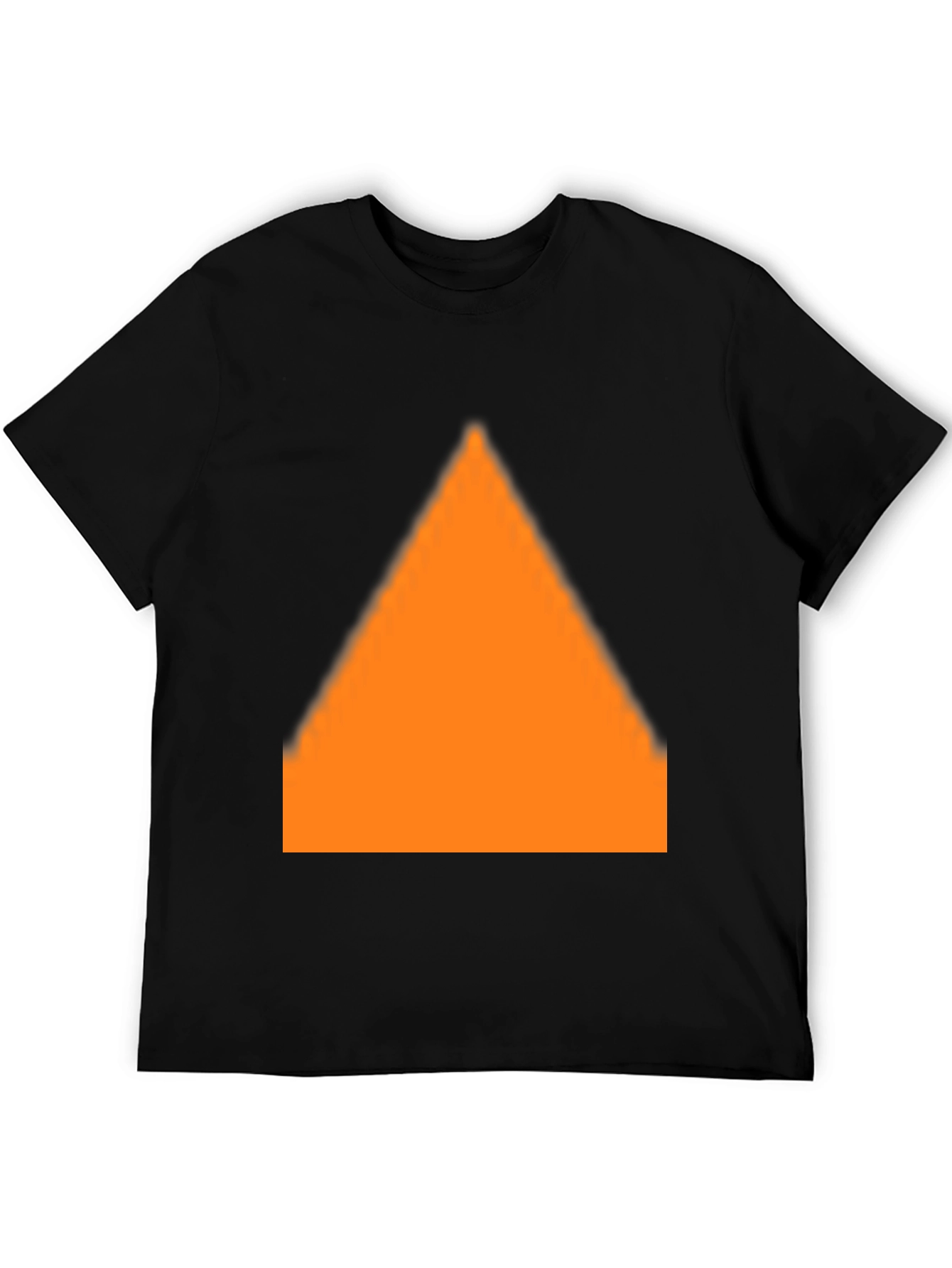 Bold Triangle Graphic Black T-Shirt