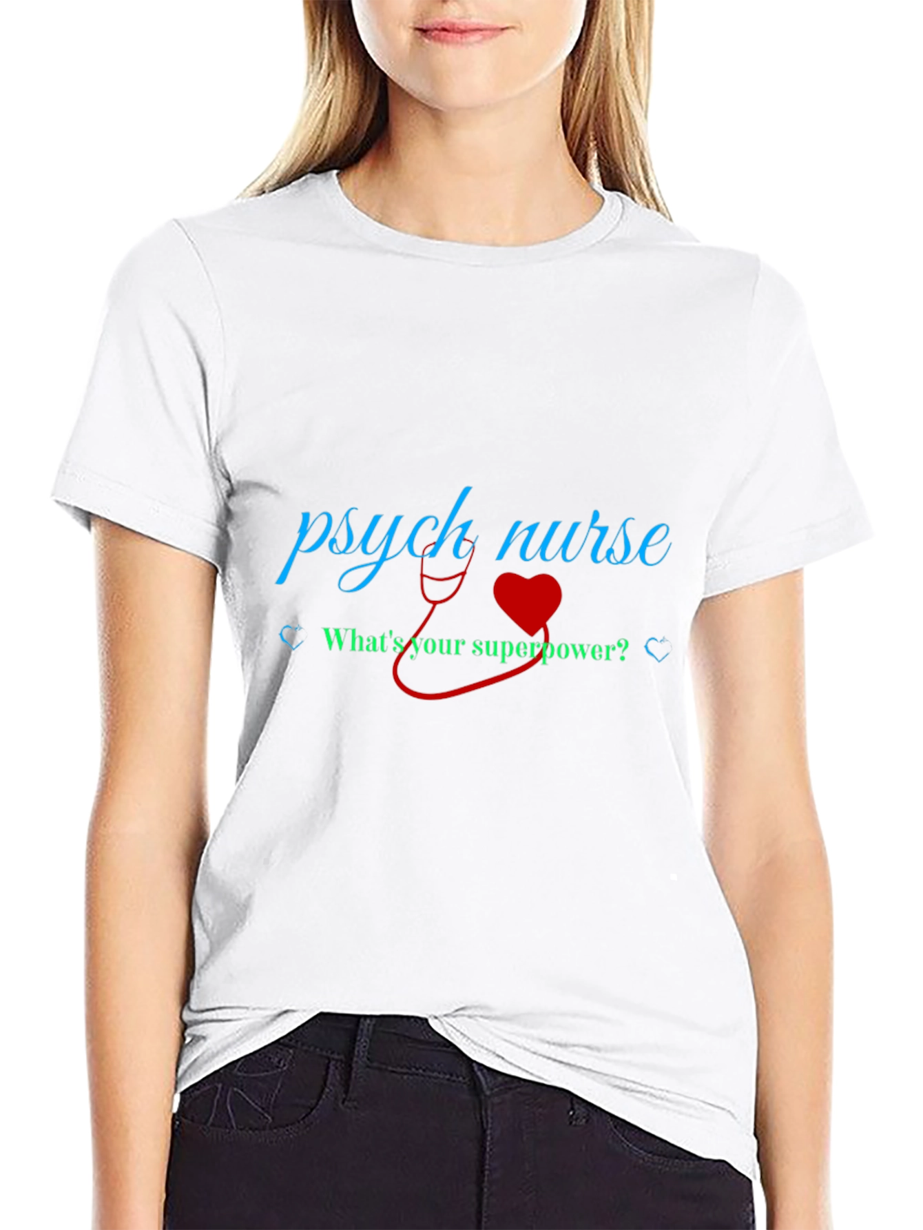 Psych Nurse Superpower T-Shirt - Black