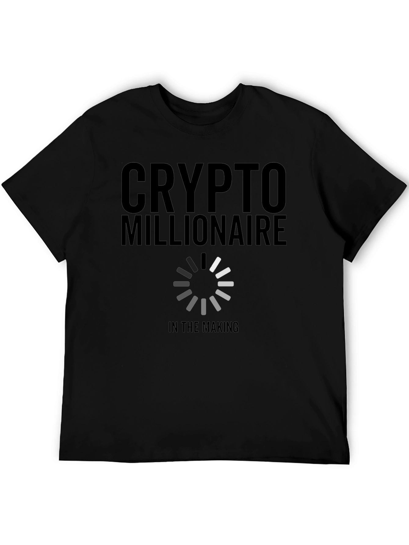 Crypto Millionaire in the Making Black T-Shirt
