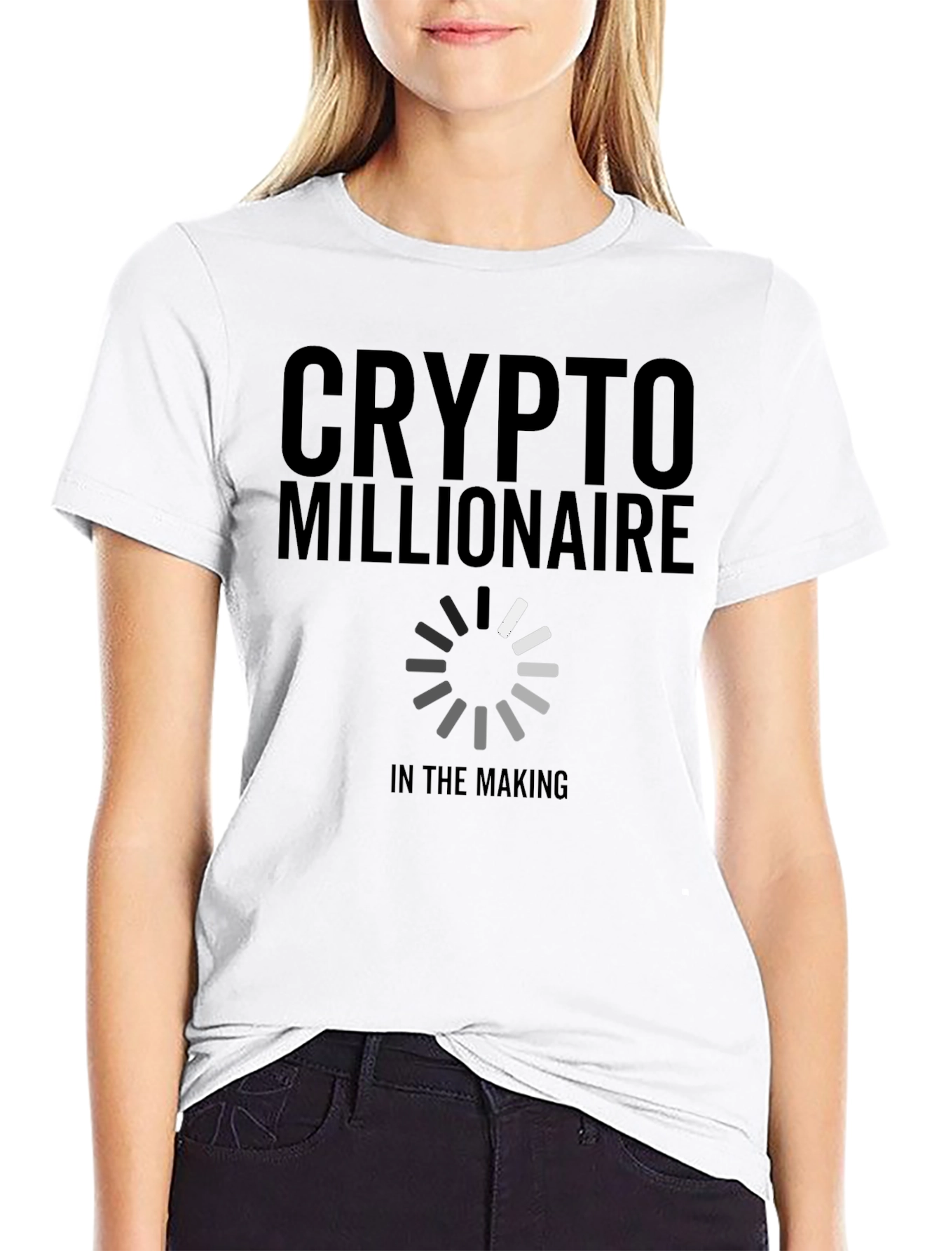 Crypto Millionaire in the Making Black T-Shirt