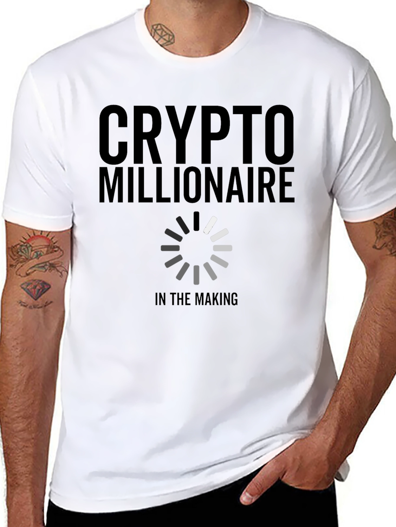Crypto Millionaire in the Making Black T-Shirt