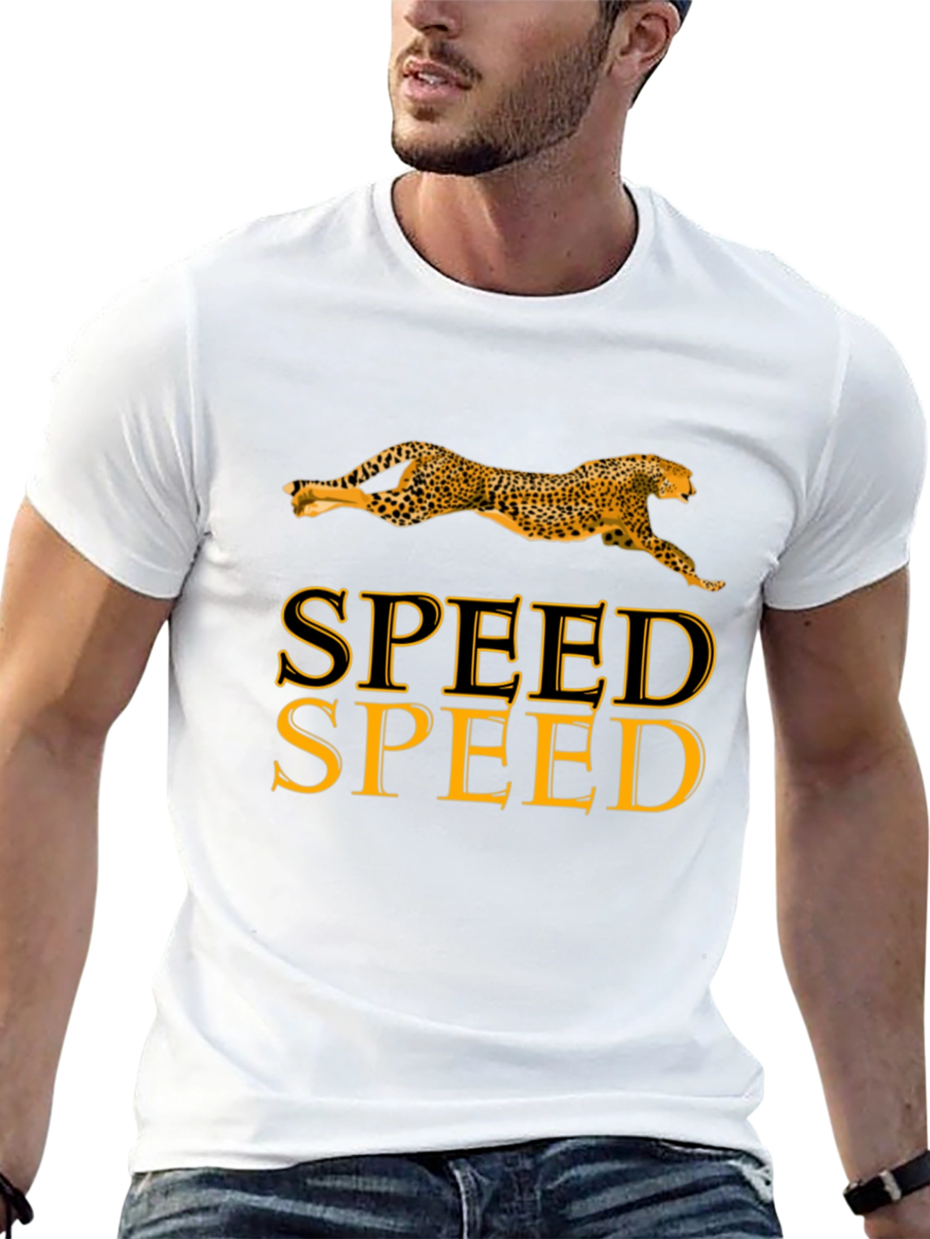 Speed Cheetah Black T-Shirt