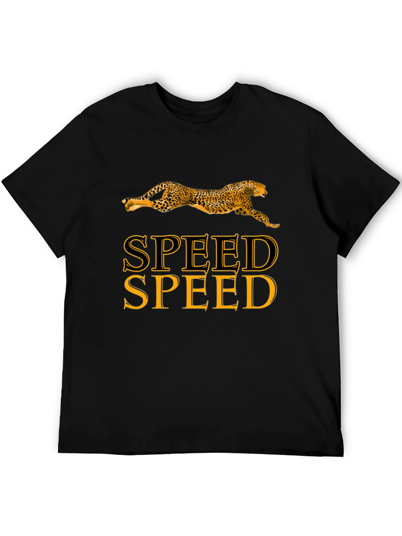 Speed Cheetah Black T-Shirt