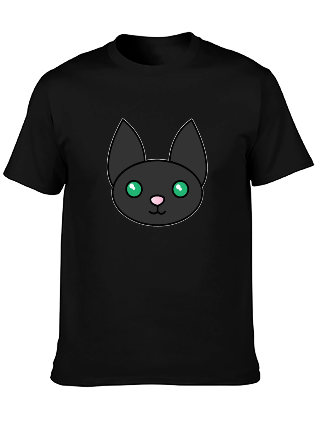 Black Cat Graphic Tee - Cute Kitten Shirt