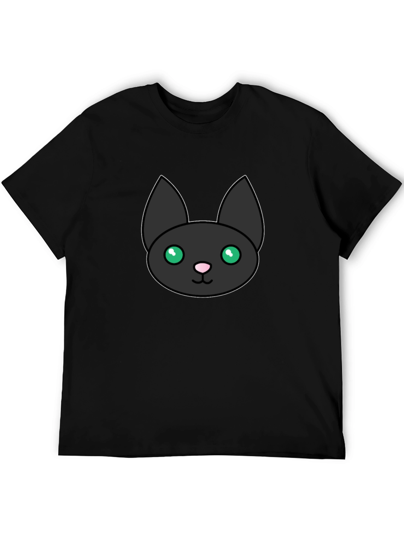 Black Cat Graphic Tee - Cute Kitten Shirt