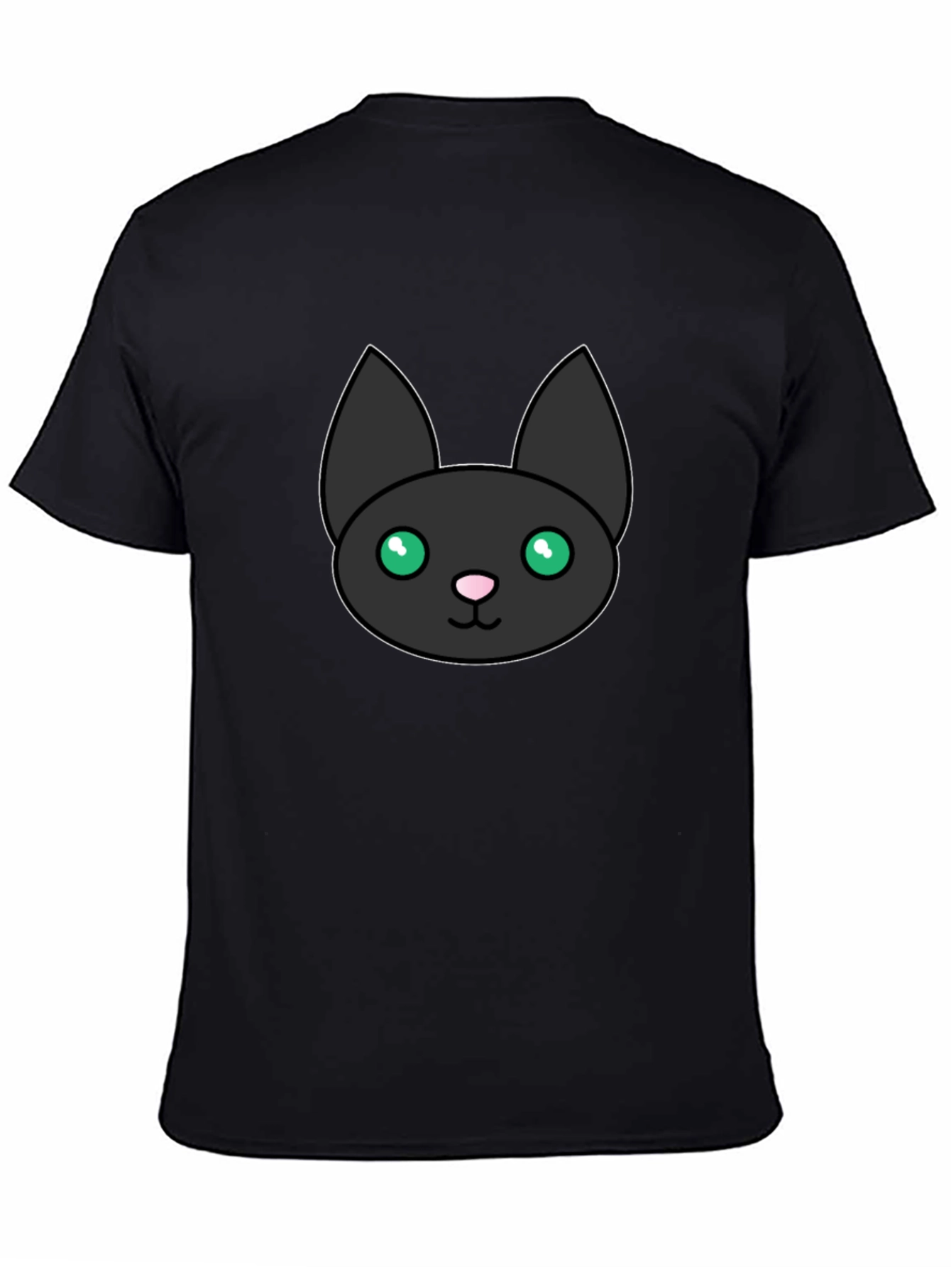 Black Cat Graphic Tee - Cute Kitten Shirt