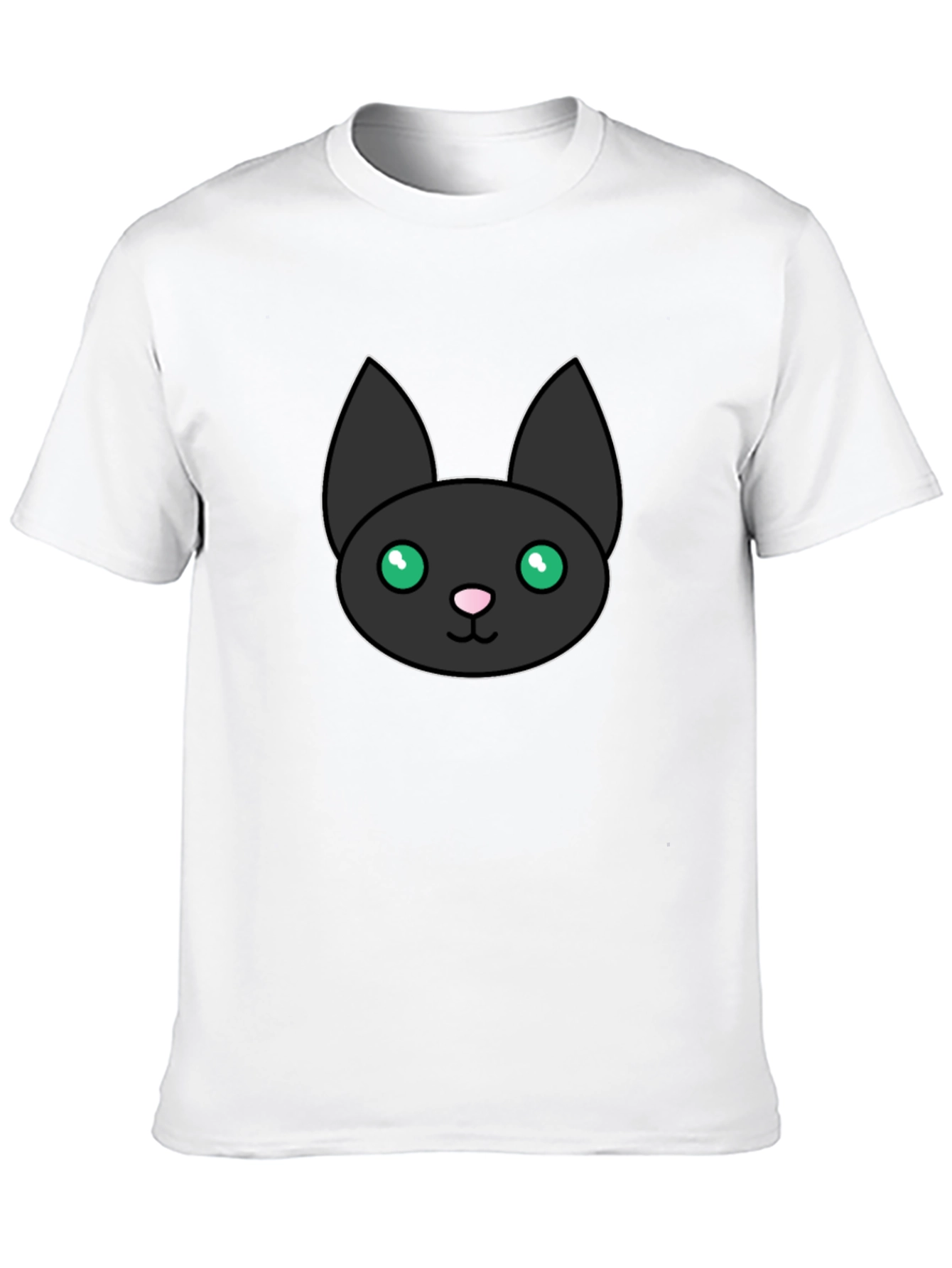 Black Cat Graphic Tee - Cute Kitten Shirt